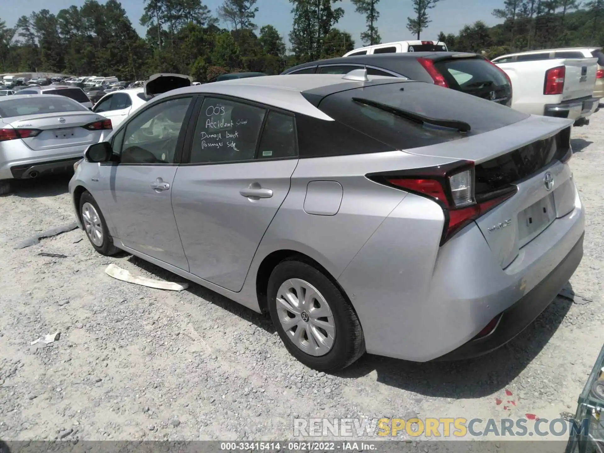 3 Photograph of a damaged car JTDKAMFU3M3141365 TOYOTA PRIUS 2021