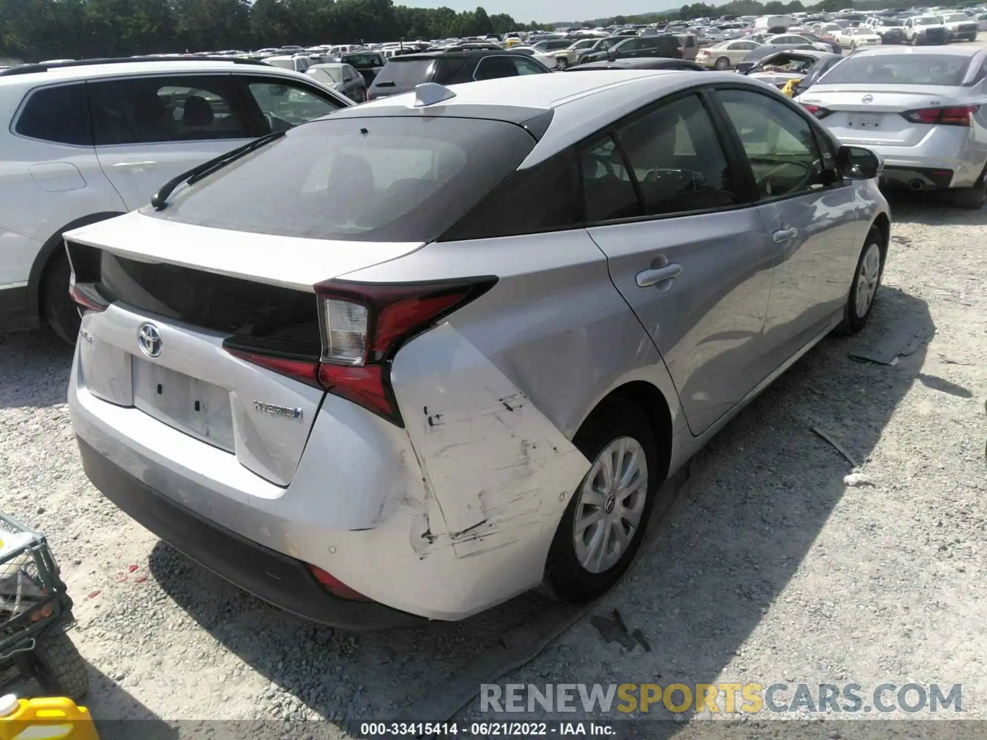 4 Photograph of a damaged car JTDKAMFU3M3141365 TOYOTA PRIUS 2021