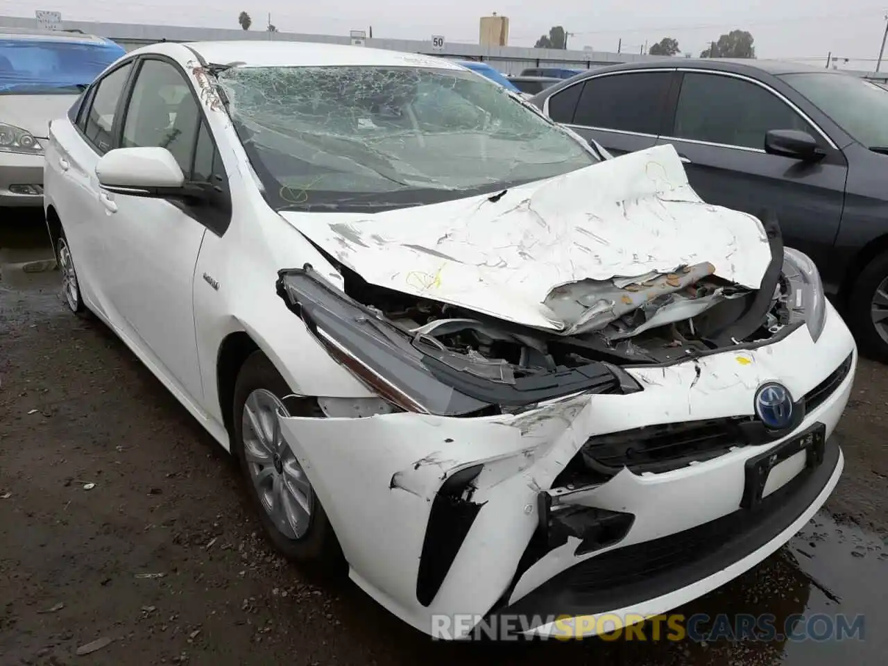 1 Photograph of a damaged car JTDKAMFU3M3141754 TOYOTA PRIUS 2021