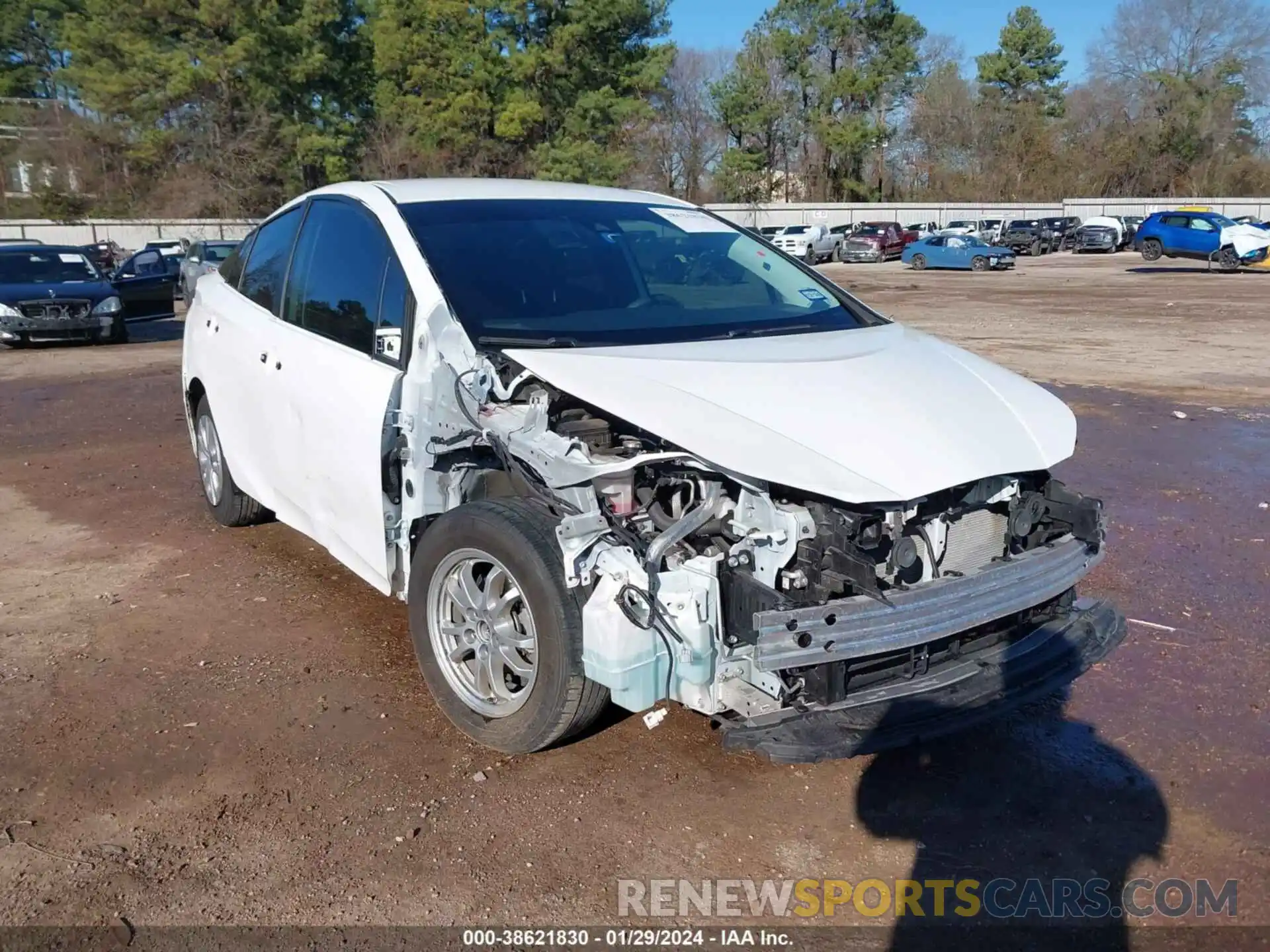 1 Photograph of a damaged car JTDKAMFU3M3142838 TOYOTA PRIUS 2021