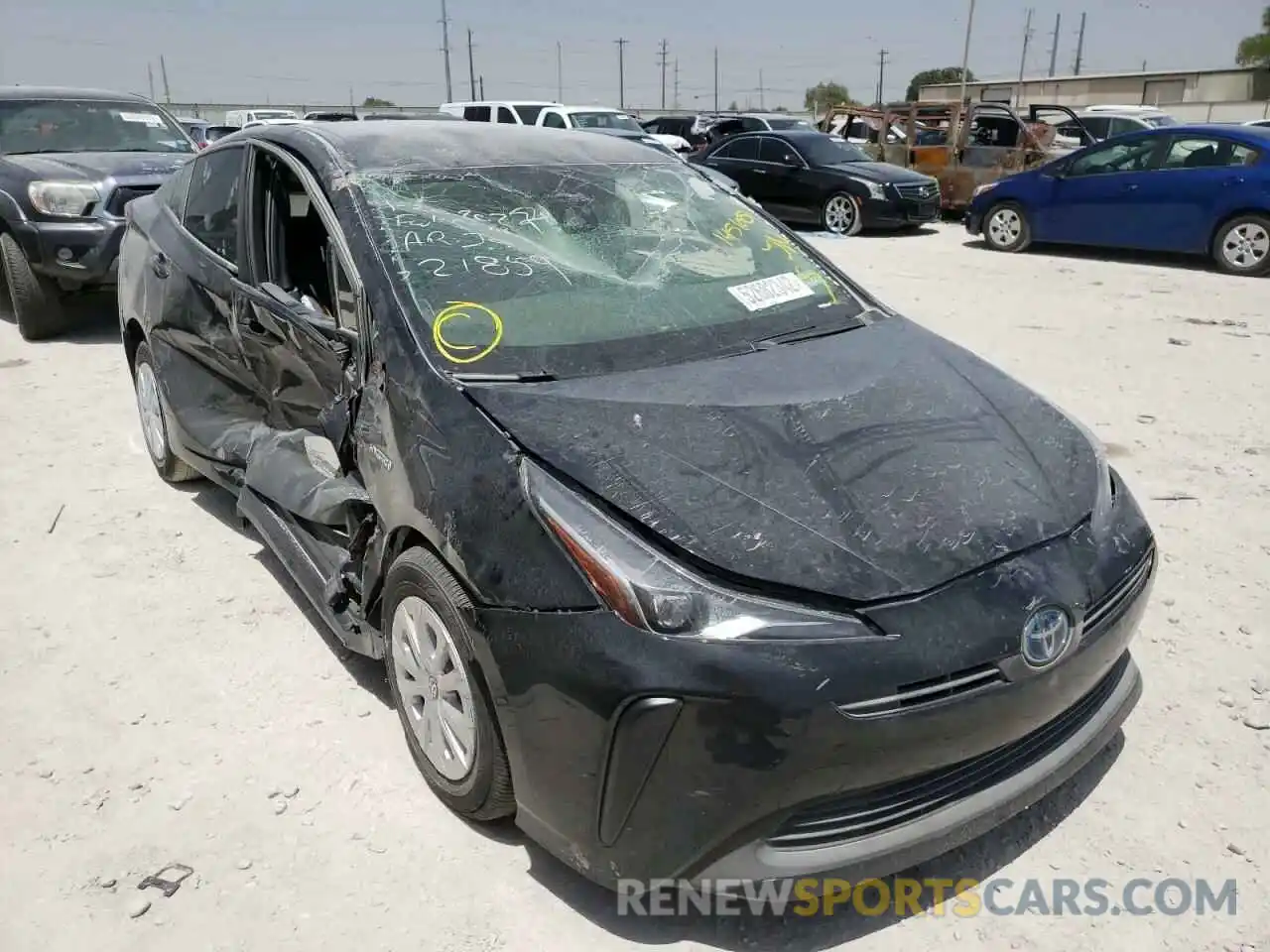 1 Photograph of a damaged car JTDKAMFU3M3145108 TOYOTA PRIUS 2021