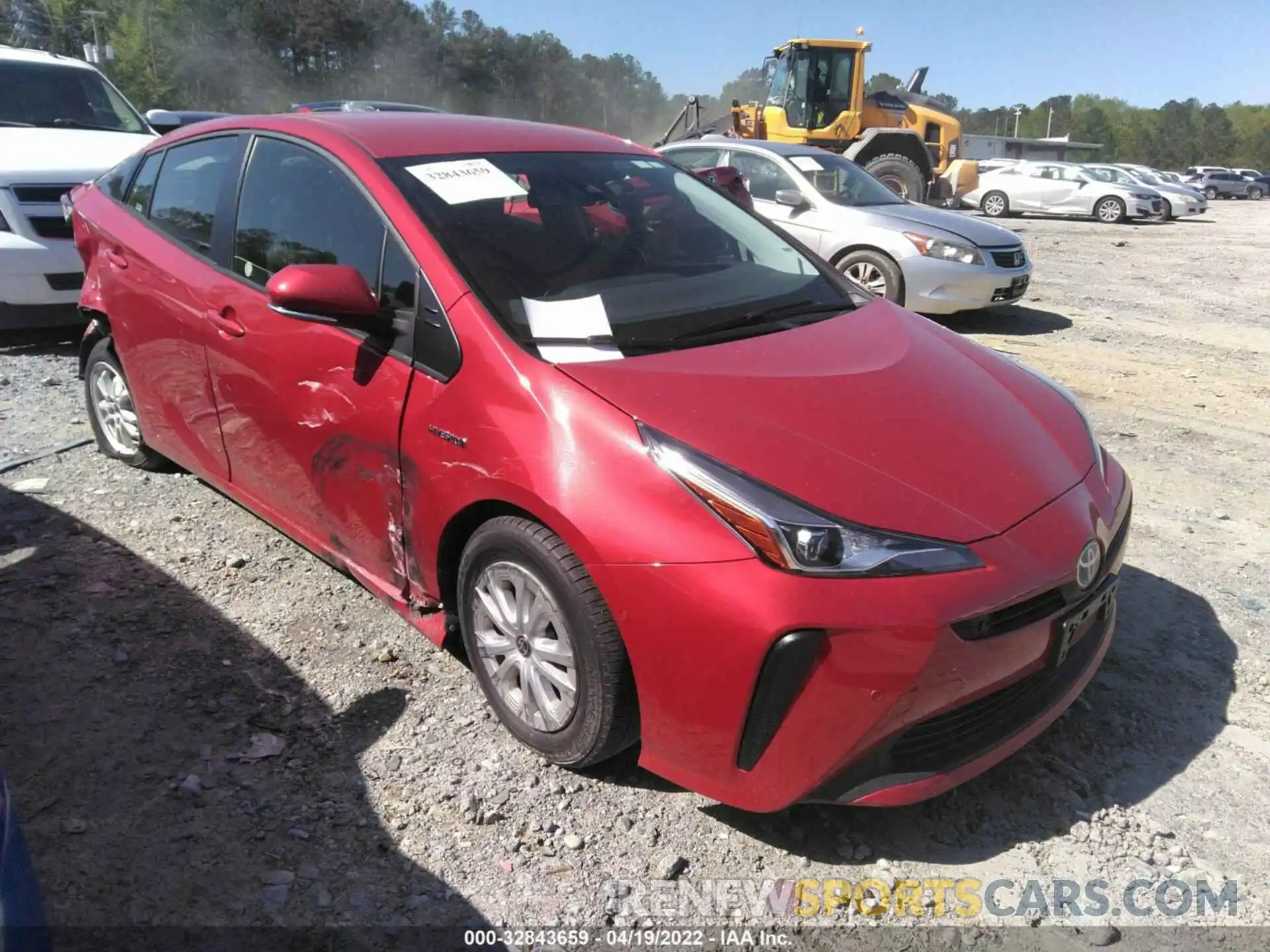 1 Photograph of a damaged car JTDKAMFU3M3146274 TOYOTA PRIUS 2021