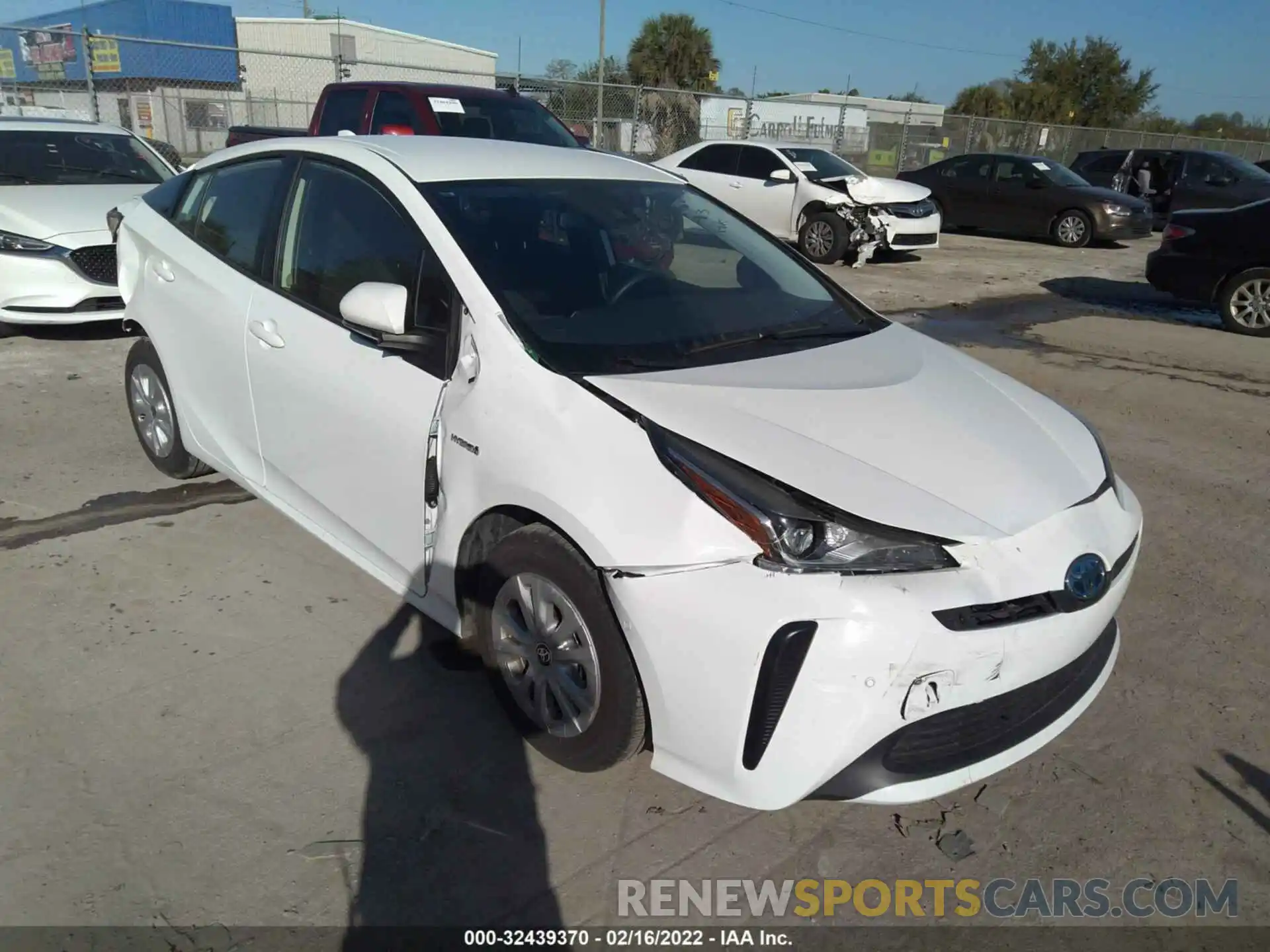 1 Photograph of a damaged car JTDKAMFU3M3146436 TOYOTA PRIUS 2021