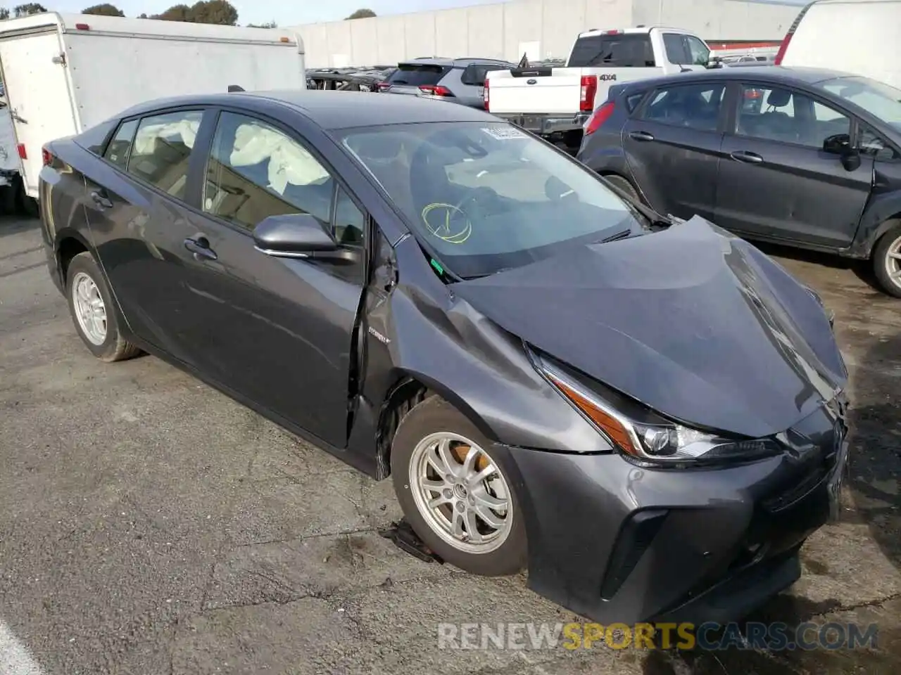 1 Photograph of a damaged car JTDKAMFU3M3149465 TOYOTA PRIUS 2021