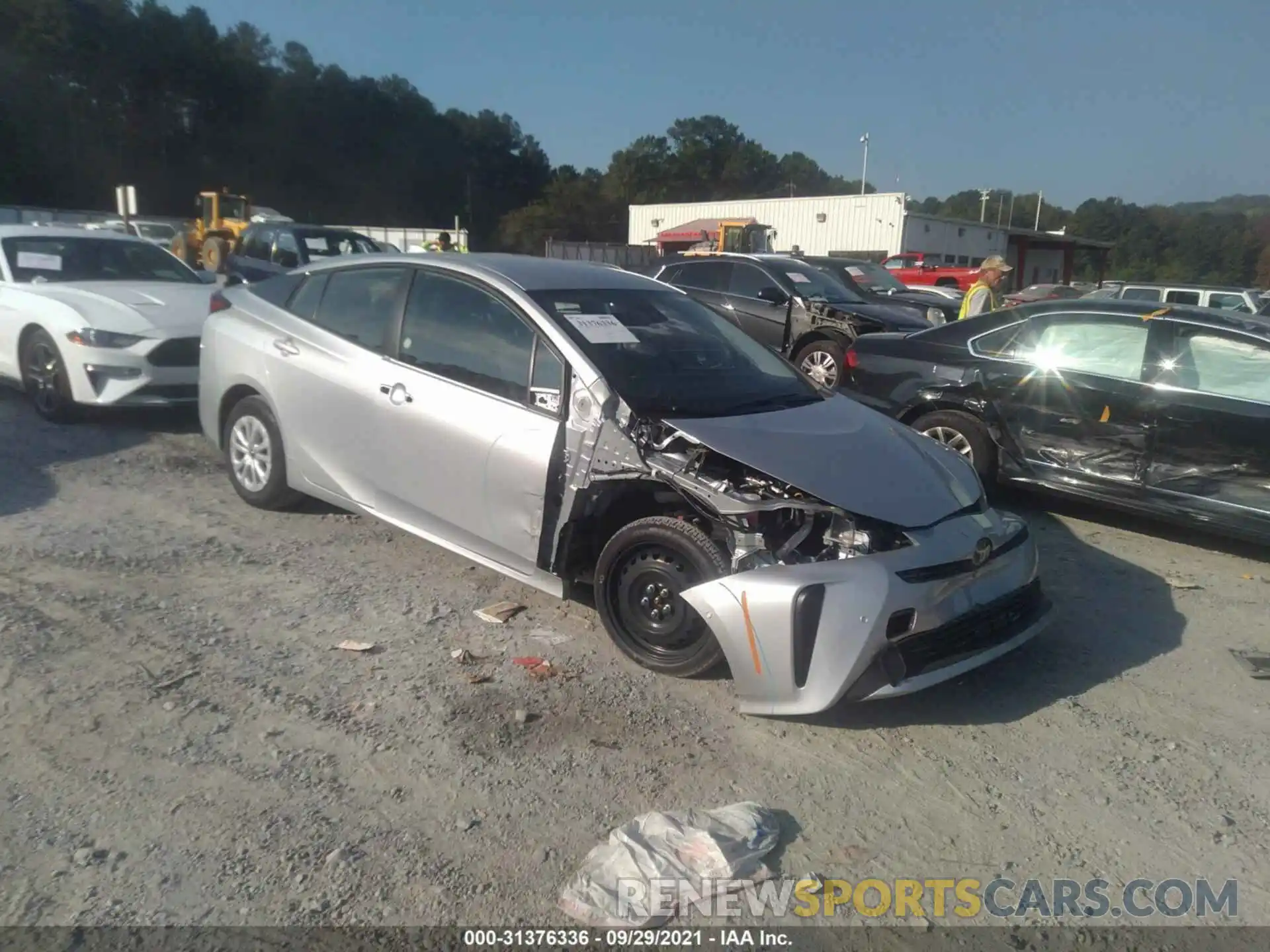 1 Photograph of a damaged car JTDKAMFU3M3151068 TOYOTA PRIUS 2021