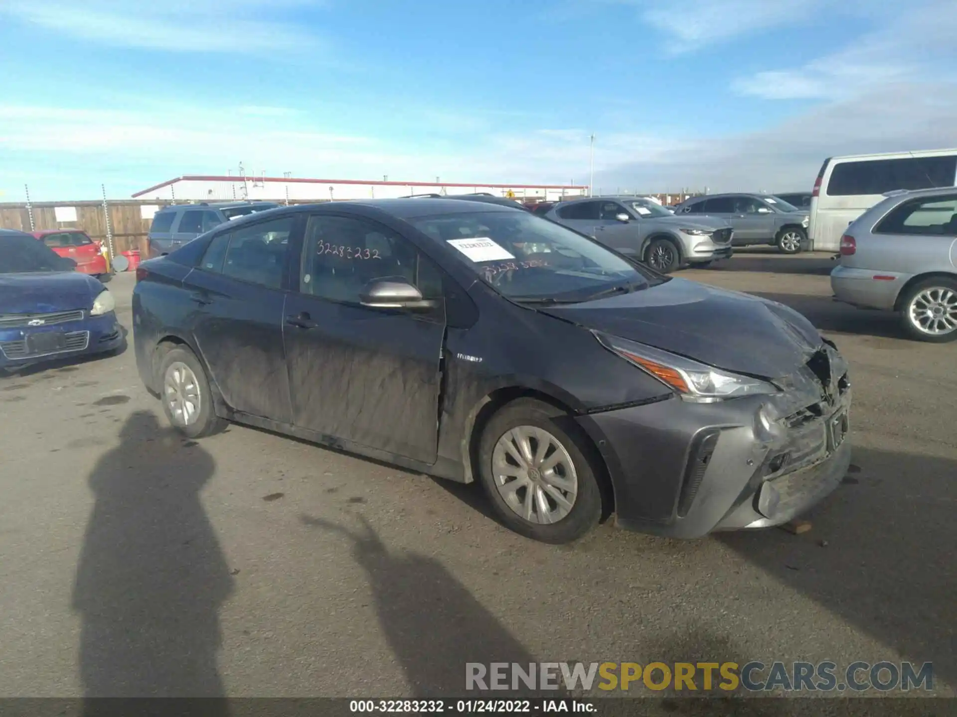 1 Photograph of a damaged car JTDKAMFU3M3151734 TOYOTA PRIUS 2021