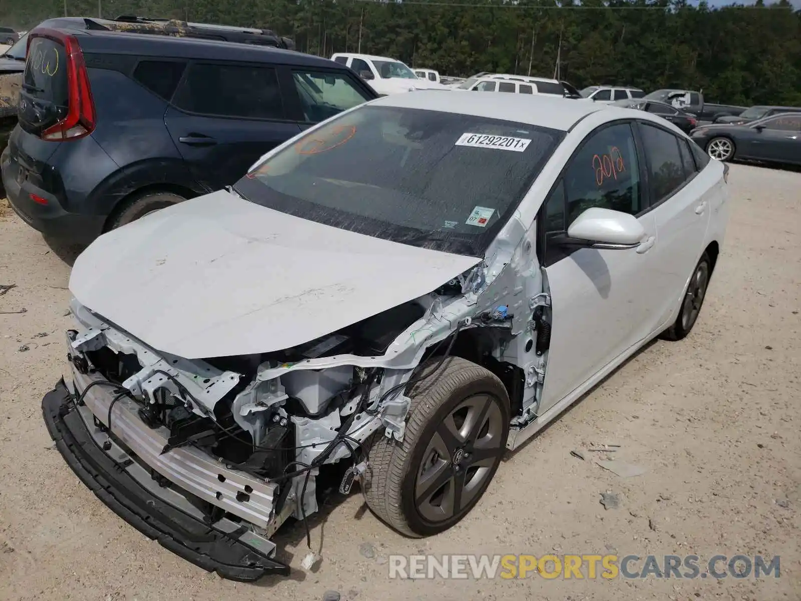 2 Photograph of a damaged car JTDKAMFU3M3152611 TOYOTA PRIUS 2021