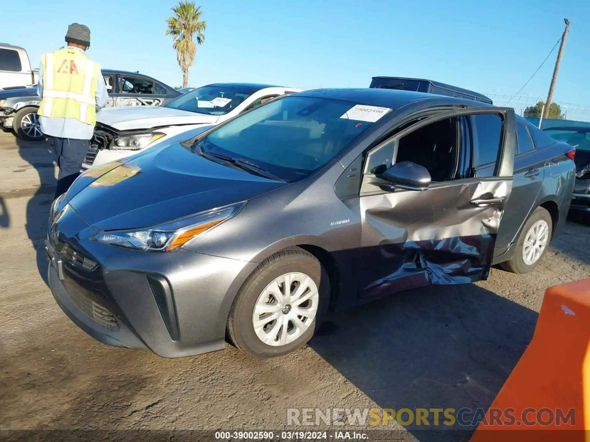 2 Photograph of a damaged car JTDKAMFU3M3152639 TOYOTA PRIUS 2021