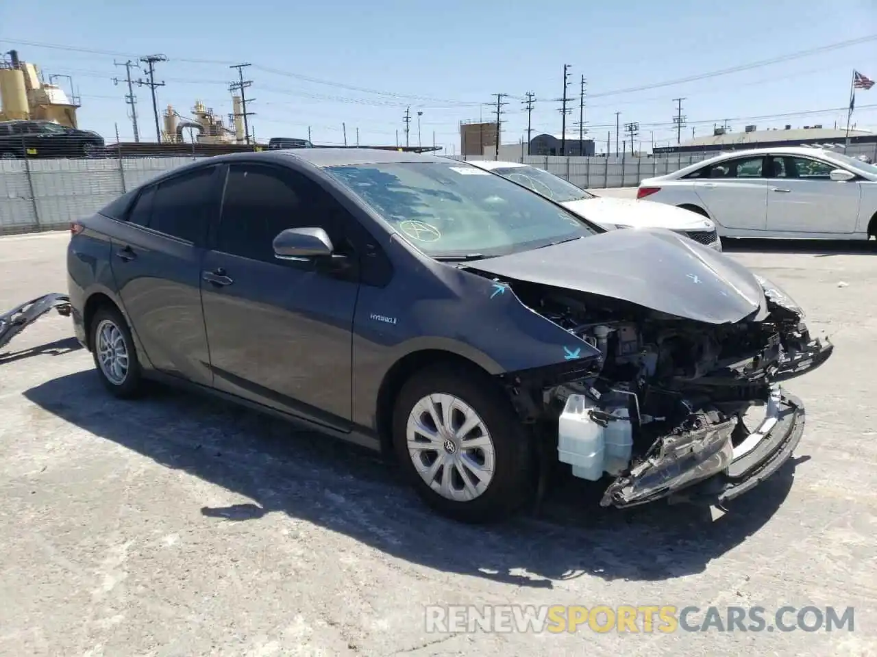 1 Photograph of a damaged car JTDKAMFU3M3153144 TOYOTA PRIUS 2021