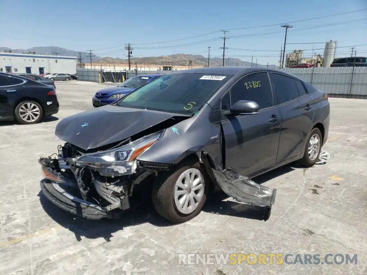 2 Photograph of a damaged car JTDKAMFU3M3153144 TOYOTA PRIUS 2021