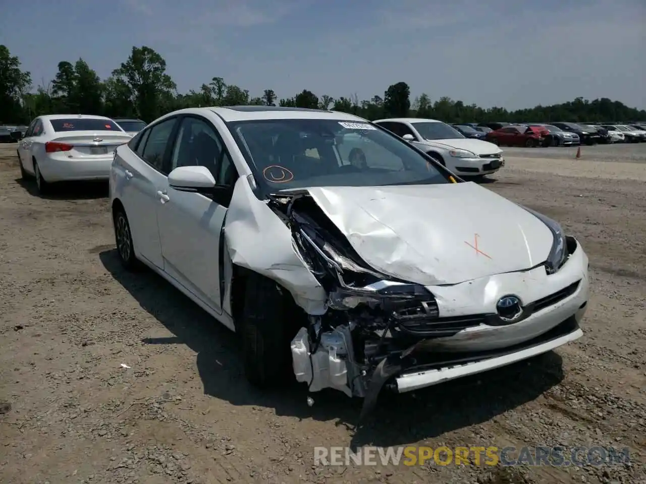 1 Photograph of a damaged car JTDKAMFU4M3127877 TOYOTA PRIUS 2021