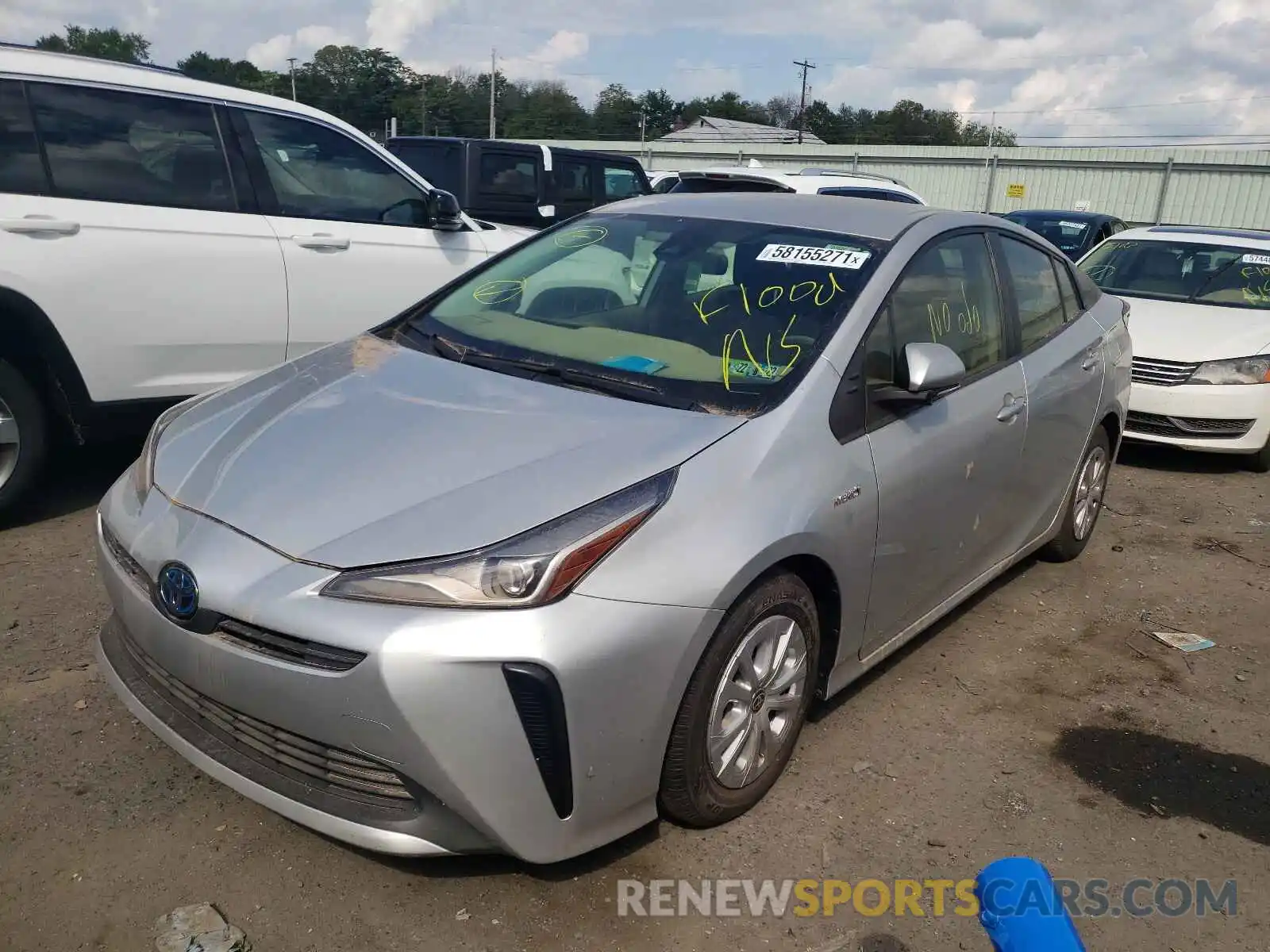 2 Photograph of a damaged car JTDKAMFU4M3128608 TOYOTA PRIUS 2021