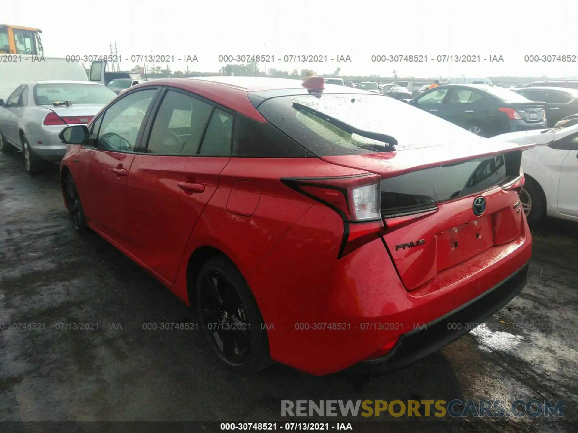 3 Фотография поврежденного автомобиля JTDKAMFU4M3128902 TOYOTA PRIUS 2021