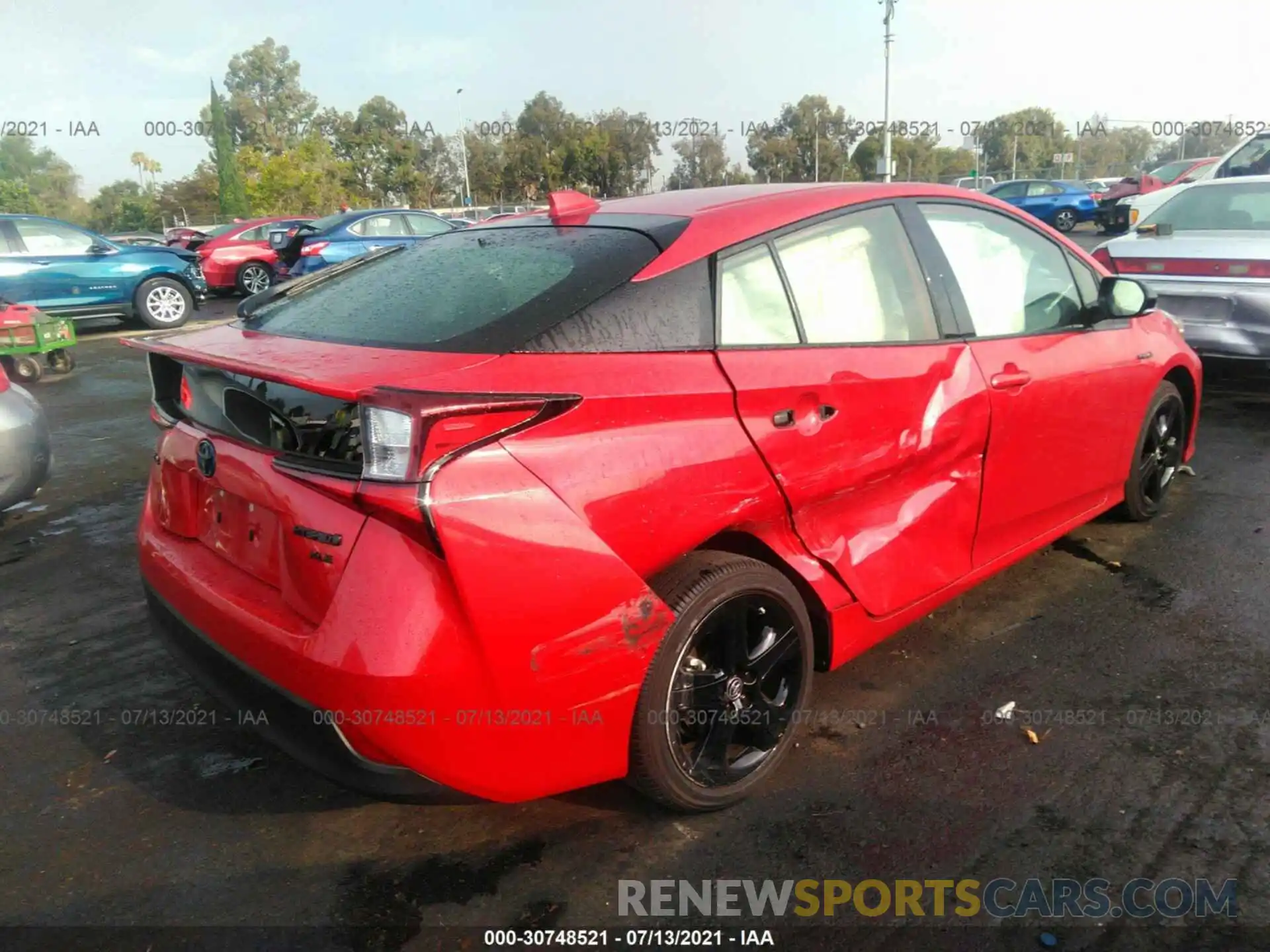 4 Photograph of a damaged car JTDKAMFU4M3128902 TOYOTA PRIUS 2021