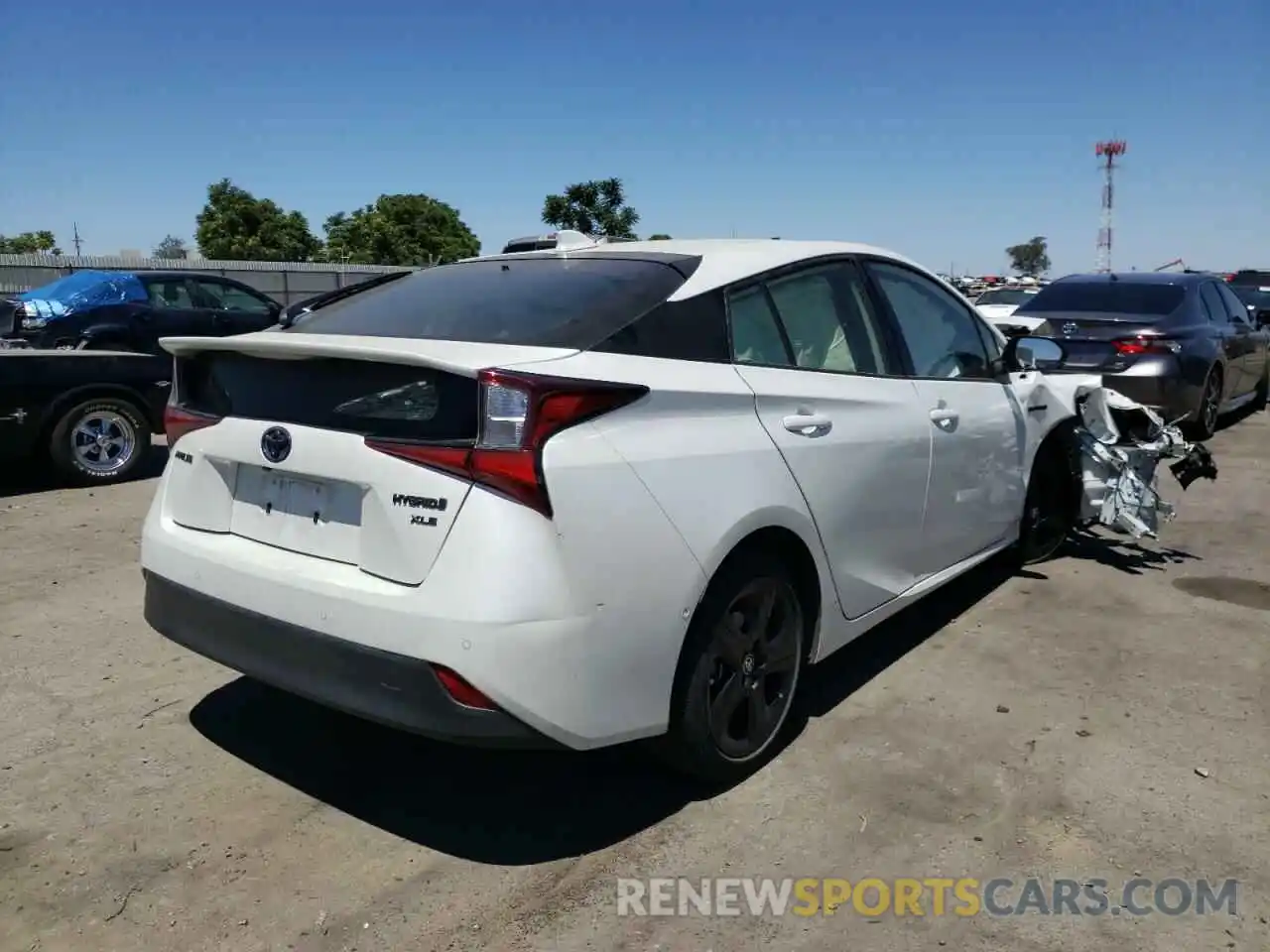 4 Photograph of a damaged car JTDKAMFU4M3129936 TOYOTA PRIUS 2021