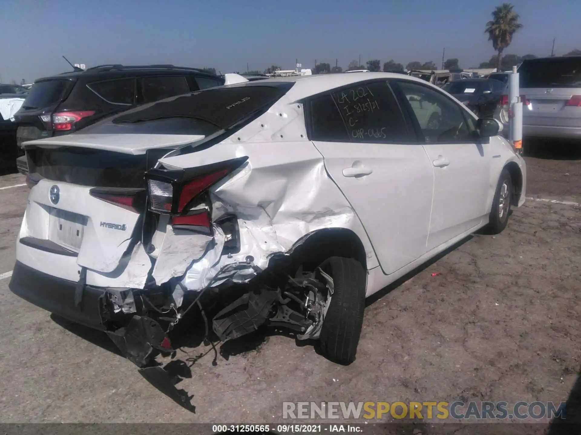 4 Photograph of a damaged car JTDKAMFU4M3130665 TOYOTA PRIUS 2021