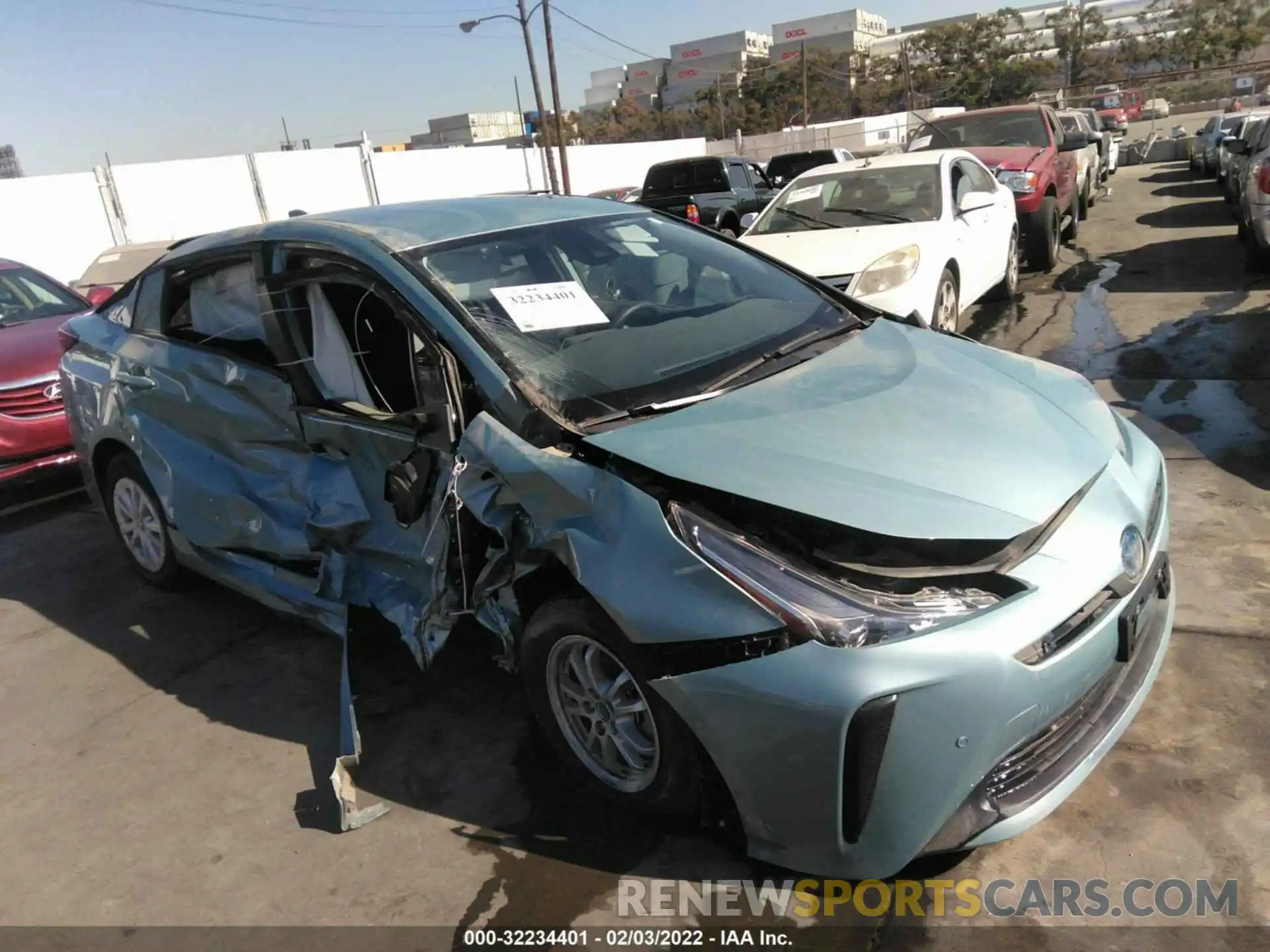 1 Photograph of a damaged car JTDKAMFU4M3131783 TOYOTA PRIUS 2021