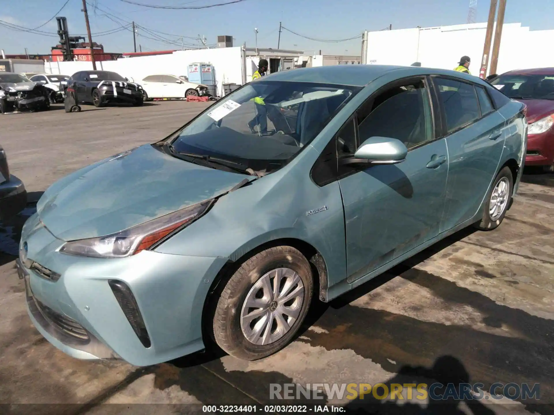 2 Photograph of a damaged car JTDKAMFU4M3131783 TOYOTA PRIUS 2021