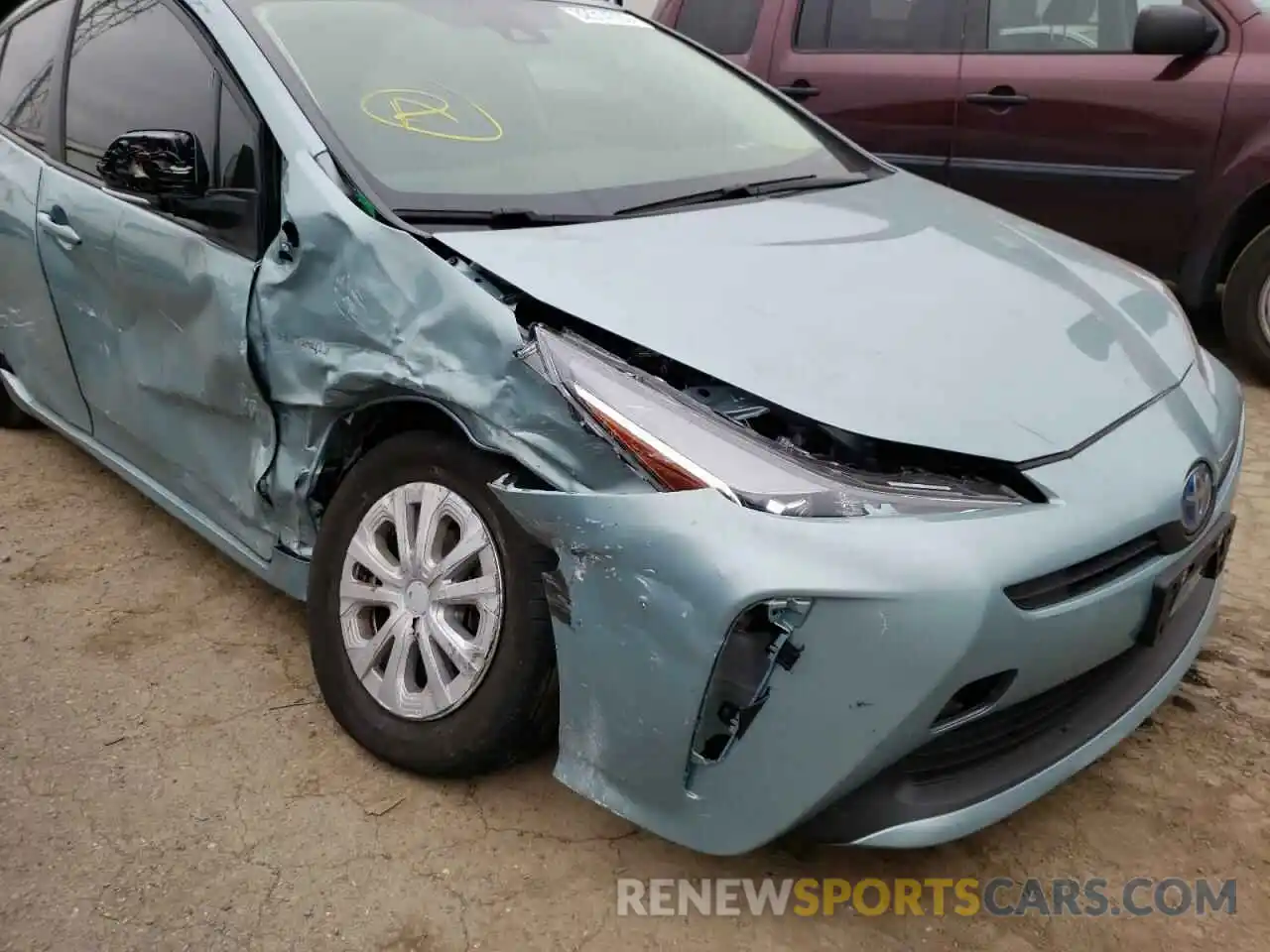 9 Photograph of a damaged car JTDKAMFU4M3131895 TOYOTA PRIUS 2021