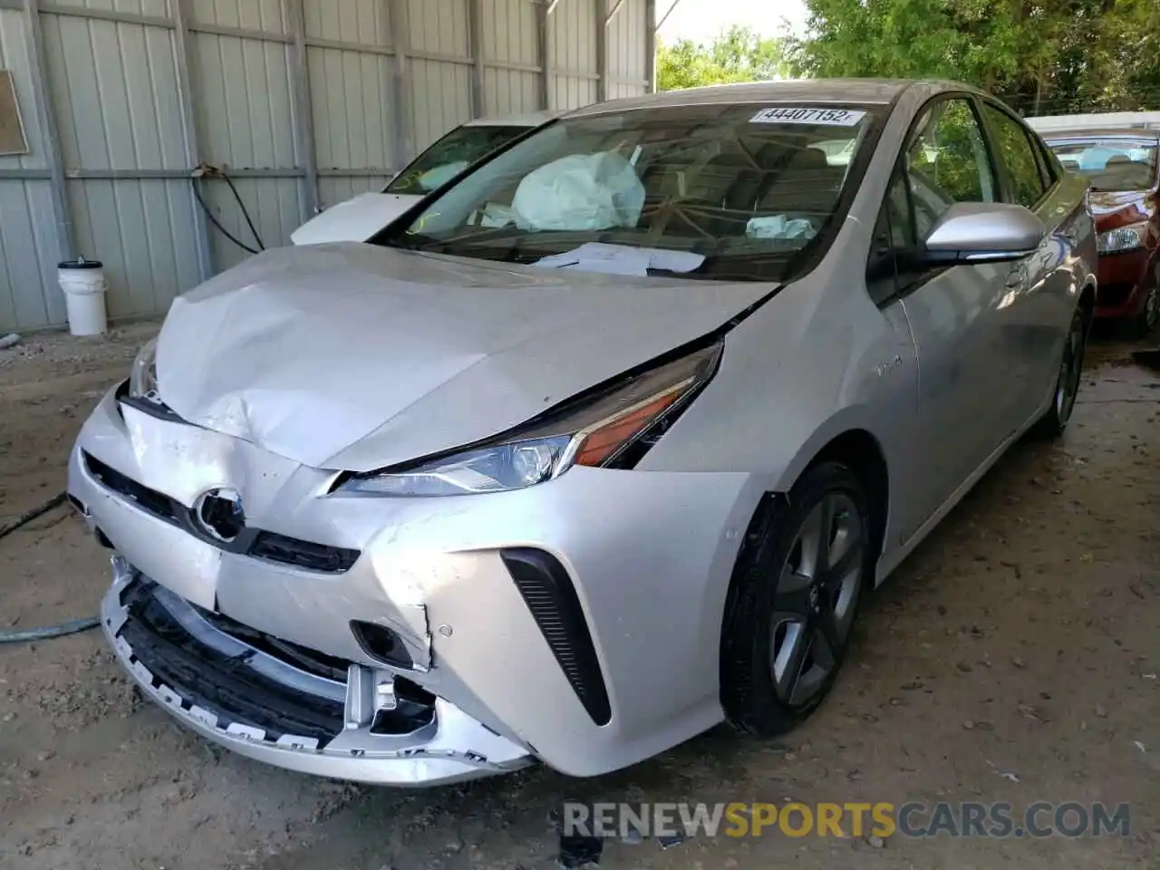 2 Photograph of a damaged car JTDKAMFU4M3133372 TOYOTA PRIUS 2021