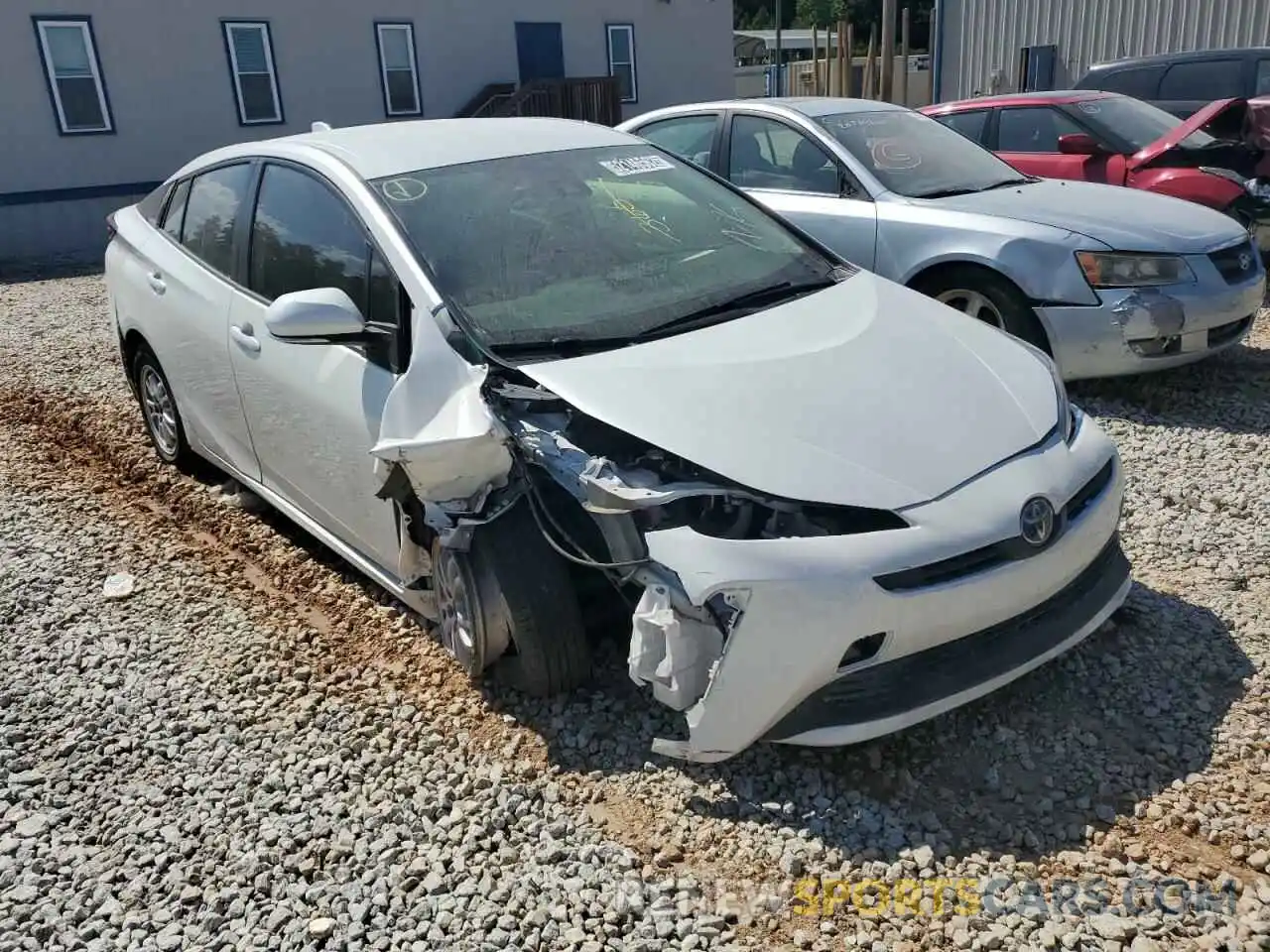 1 Photograph of a damaged car JTDKAMFU4M3134327 TOYOTA PRIUS 2021