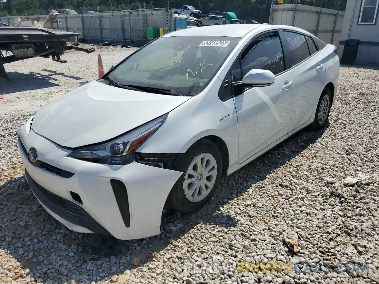 2 Photograph of a damaged car JTDKAMFU4M3134327 TOYOTA PRIUS 2021