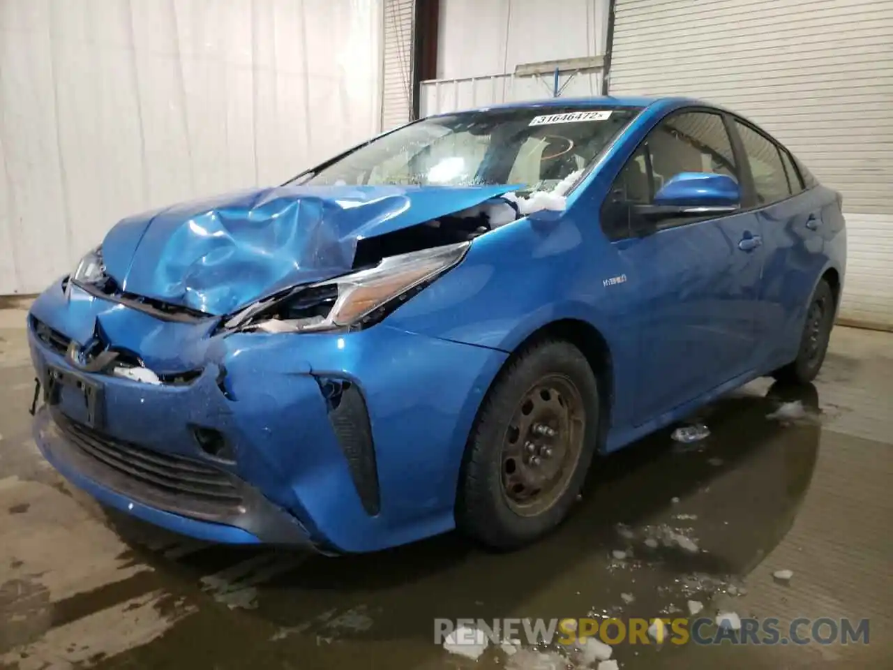 2 Photograph of a damaged car JTDKAMFU4M3135400 TOYOTA PRIUS 2021