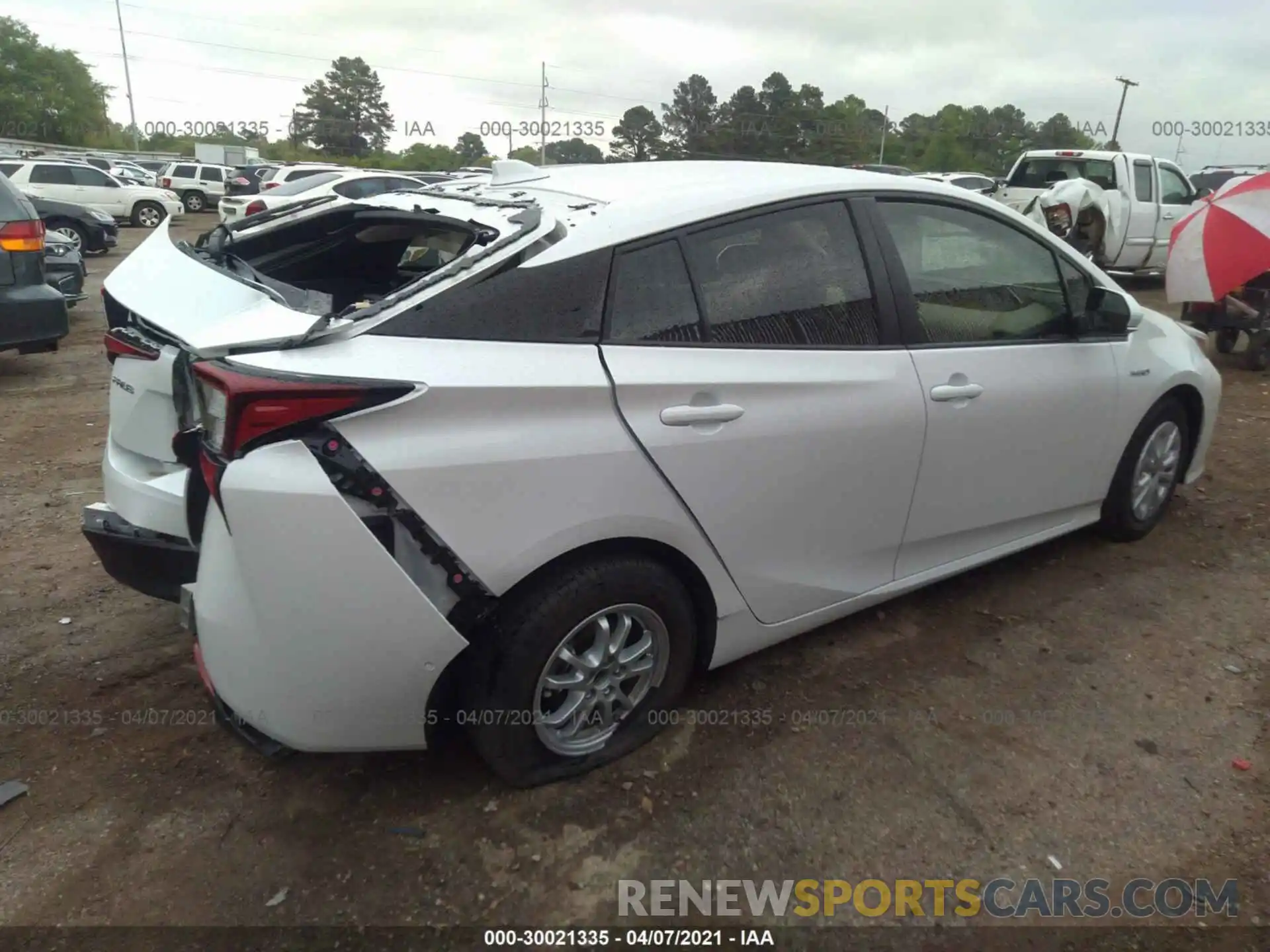 4 Photograph of a damaged car JTDKAMFU4M3136126 TOYOTA PRIUS 2021