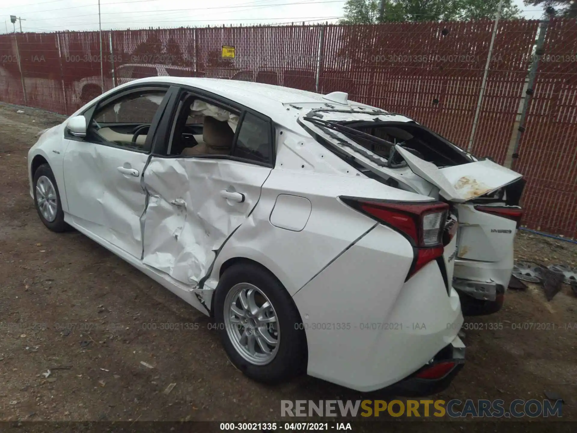 6 Photograph of a damaged car JTDKAMFU4M3136126 TOYOTA PRIUS 2021