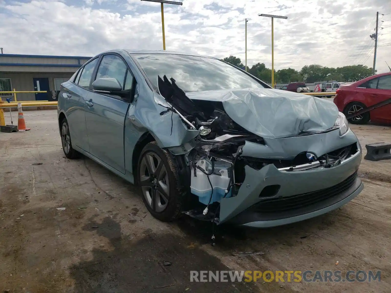 1 Photograph of a damaged car JTDKAMFU4M3136319 TOYOTA PRIUS 2021