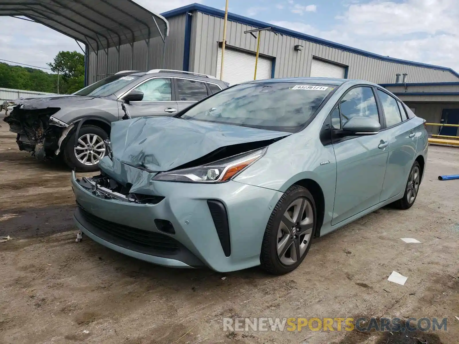 2 Photograph of a damaged car JTDKAMFU4M3136319 TOYOTA PRIUS 2021