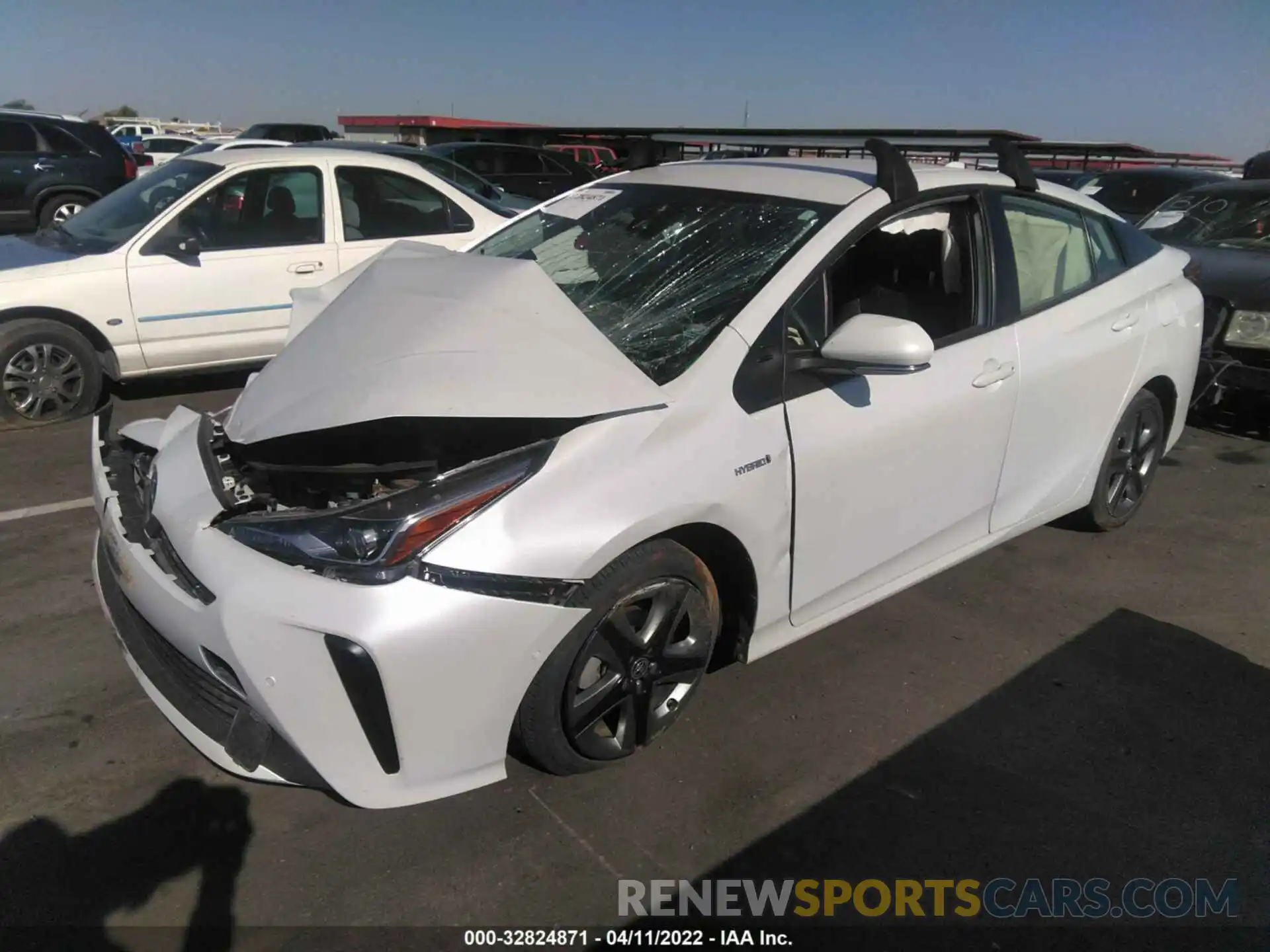 2 Photograph of a damaged car JTDKAMFU4M3137275 TOYOTA PRIUS 2021