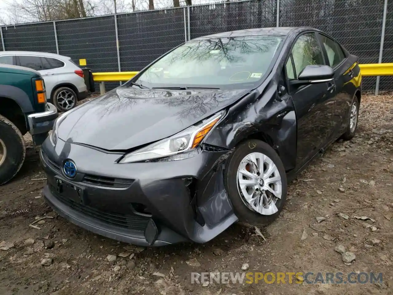 2 Фотография поврежденного автомобиля JTDKAMFU4M3139978 TOYOTA PRIUS 2021