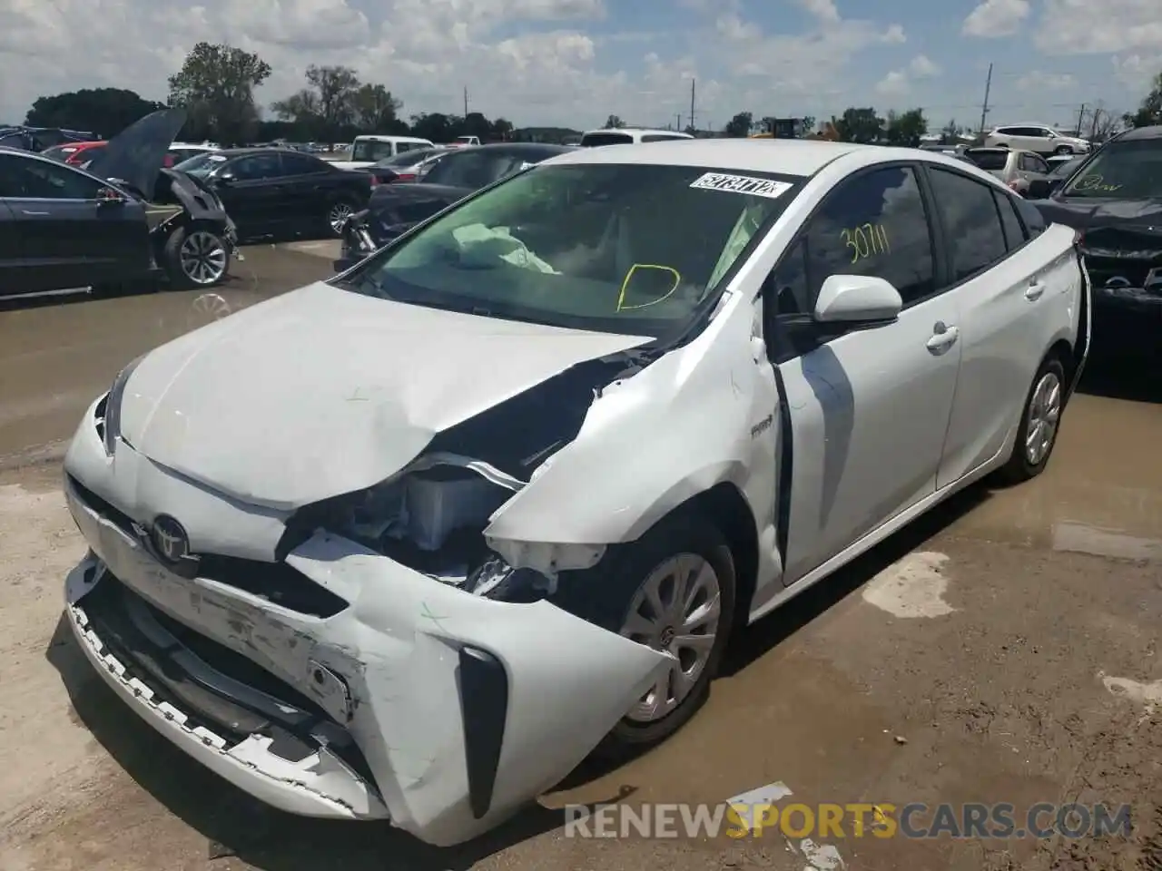 2 Photograph of a damaged car JTDKAMFU4M3140239 TOYOTA PRIUS 2021