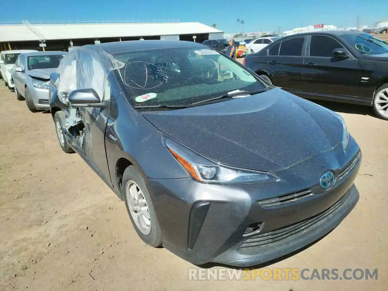 1 Photograph of a damaged car JTDKAMFU4M3140628 TOYOTA PRIUS 2021