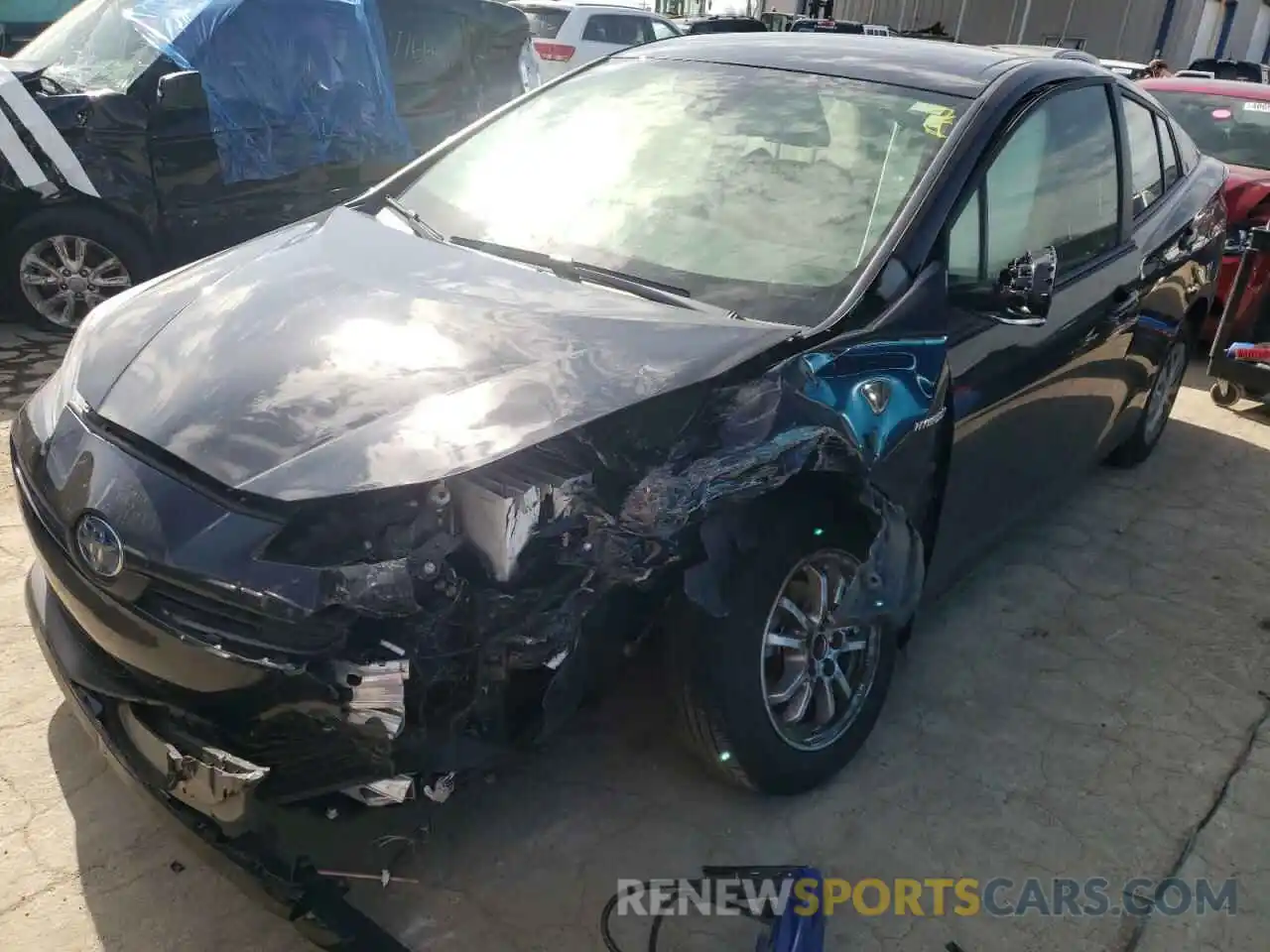 2 Photograph of a damaged car JTDKAMFU4M3140726 TOYOTA PRIUS 2021