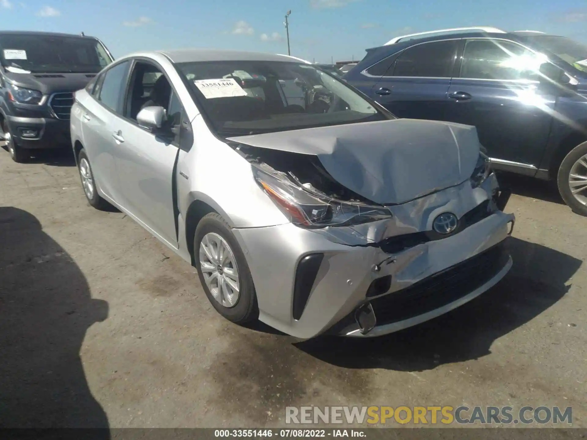 1 Photograph of a damaged car JTDKAMFU4M3143853 TOYOTA PRIUS 2021