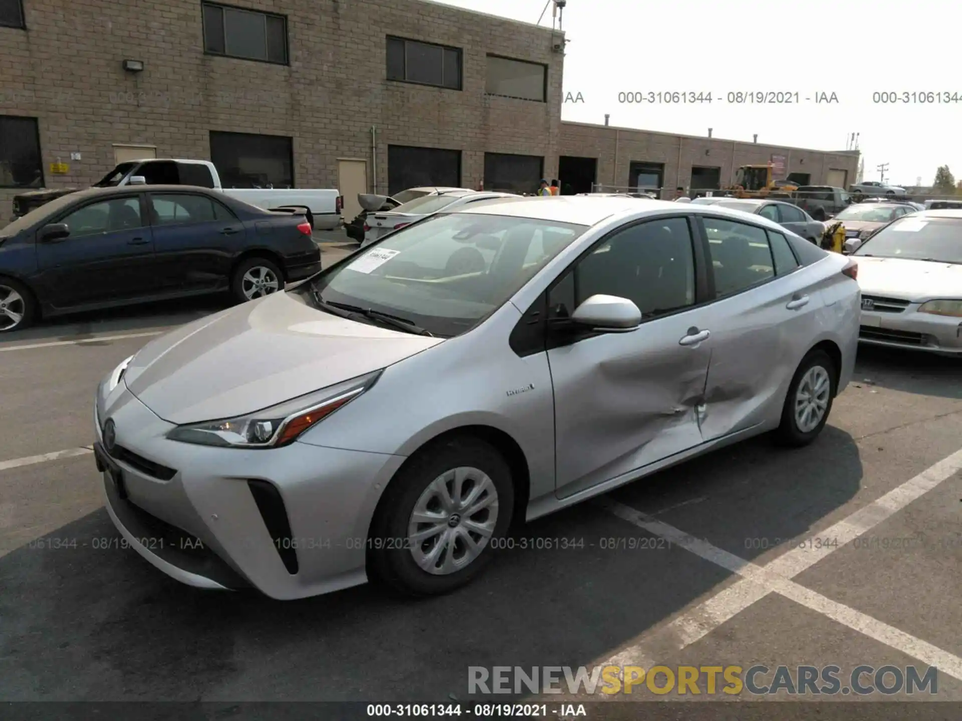 2 Photograph of a damaged car JTDKAMFU4M3143884 TOYOTA PRIUS 2021