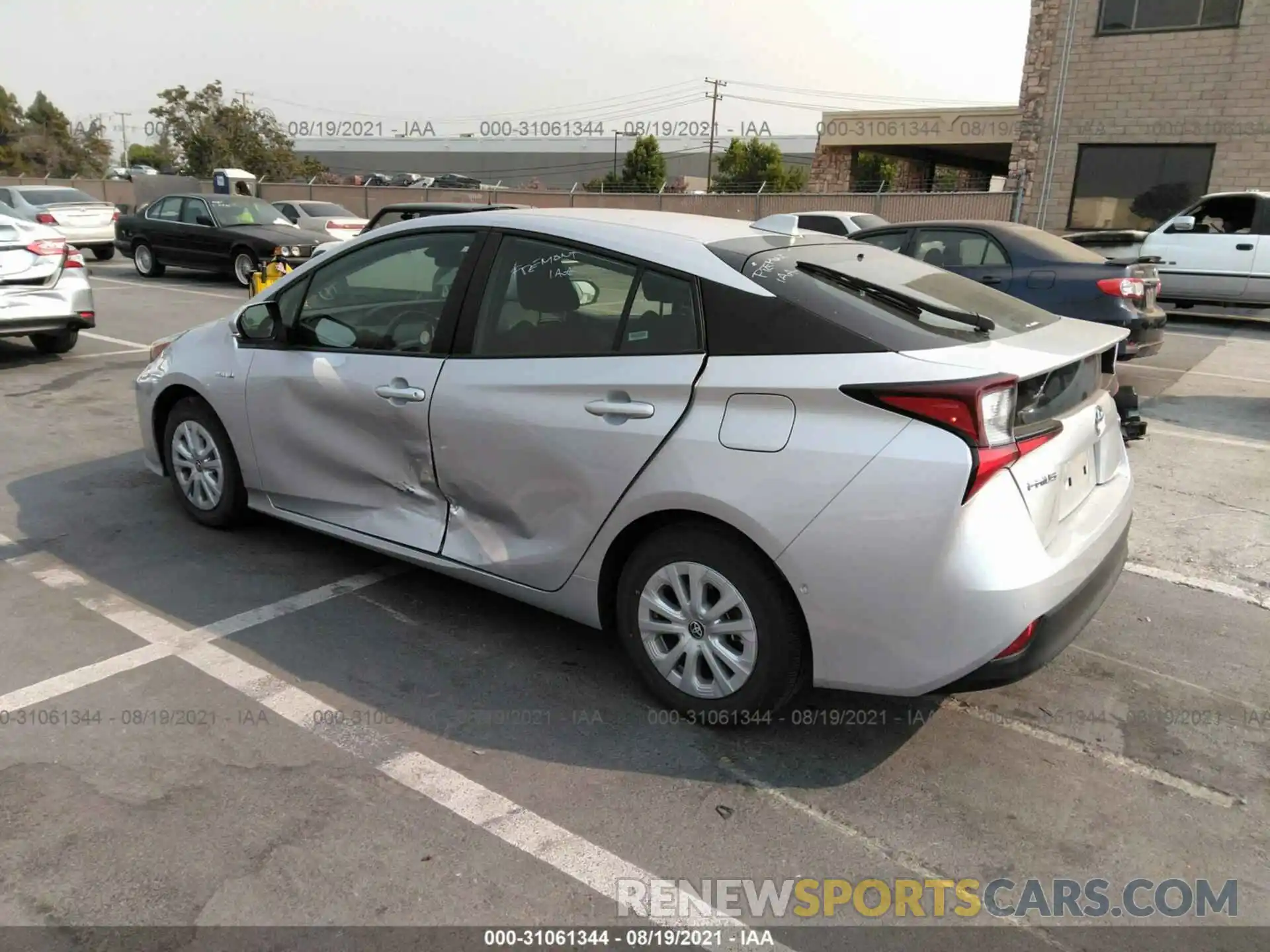 3 Photograph of a damaged car JTDKAMFU4M3143884 TOYOTA PRIUS 2021