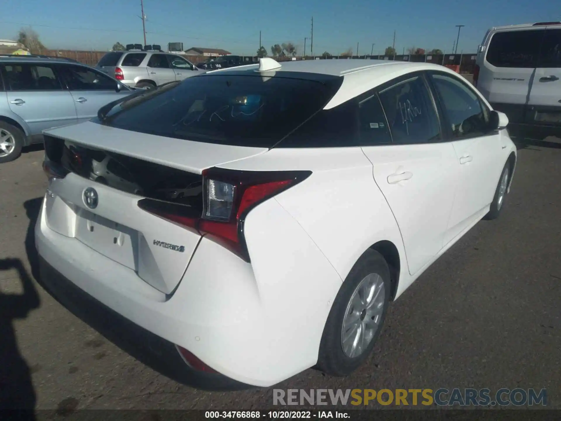 4 Photograph of a damaged car JTDKAMFU4M3148678 TOYOTA PRIUS 2021