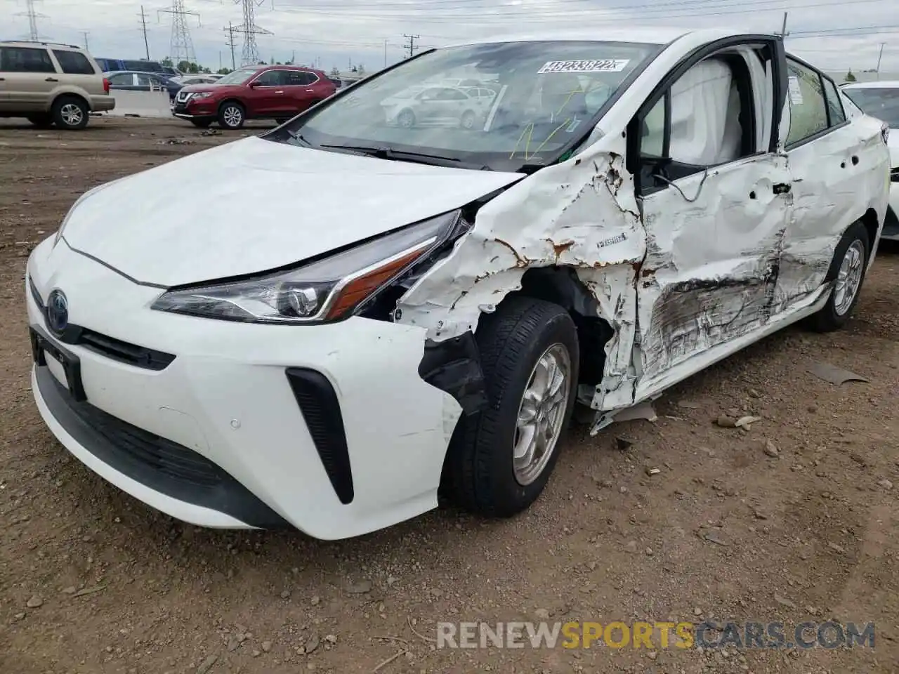 2 Фотография поврежденного автомобиля JTDKAMFU4M3149698 TOYOTA PRIUS 2021