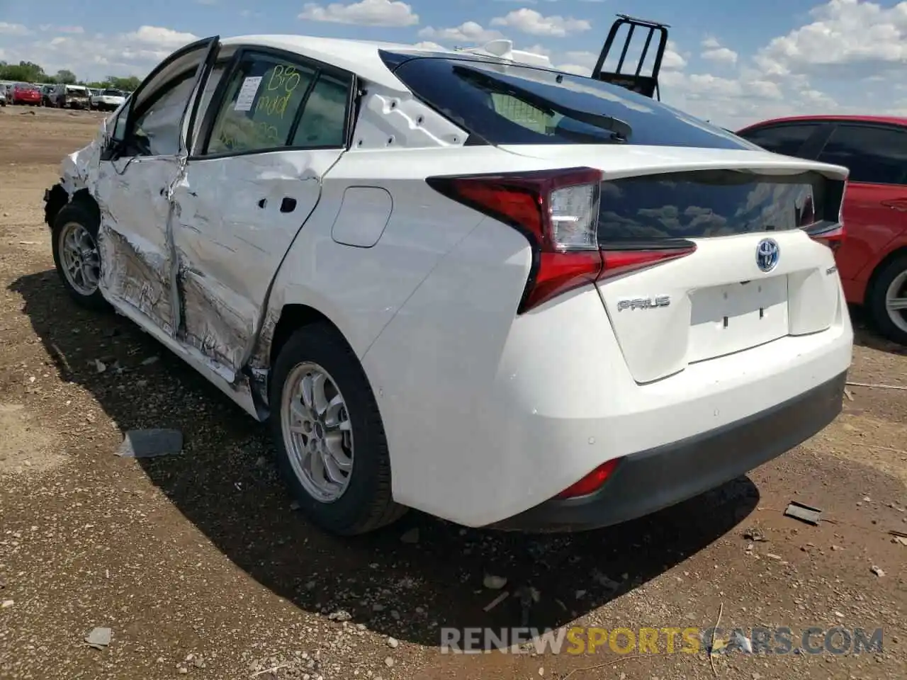 3 Photograph of a damaged car JTDKAMFU4M3149698 TOYOTA PRIUS 2021