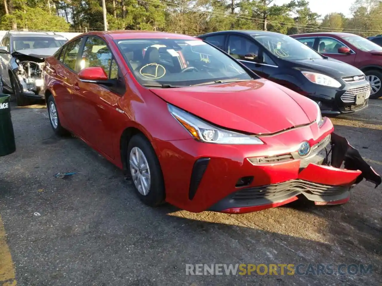 1 Photograph of a damaged car JTDKAMFU4M3150222 TOYOTA PRIUS 2021