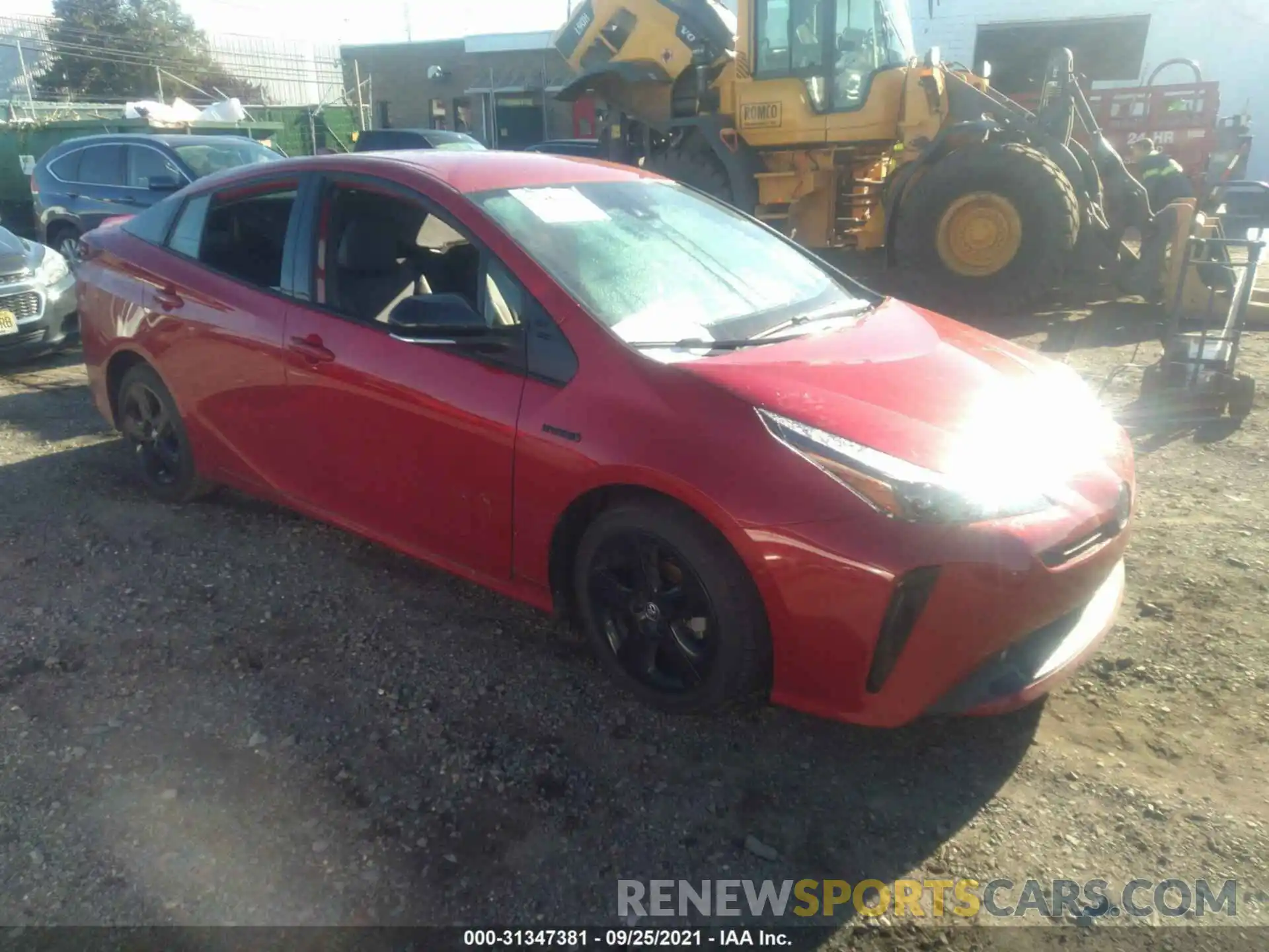 1 Photograph of a damaged car JTDKAMFU5M3128567 TOYOTA PRIUS 2021