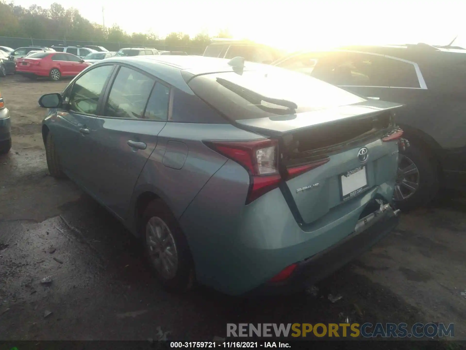 3 Photograph of a damaged car JTDKAMFU5M3133395 TOYOTA PRIUS 2021