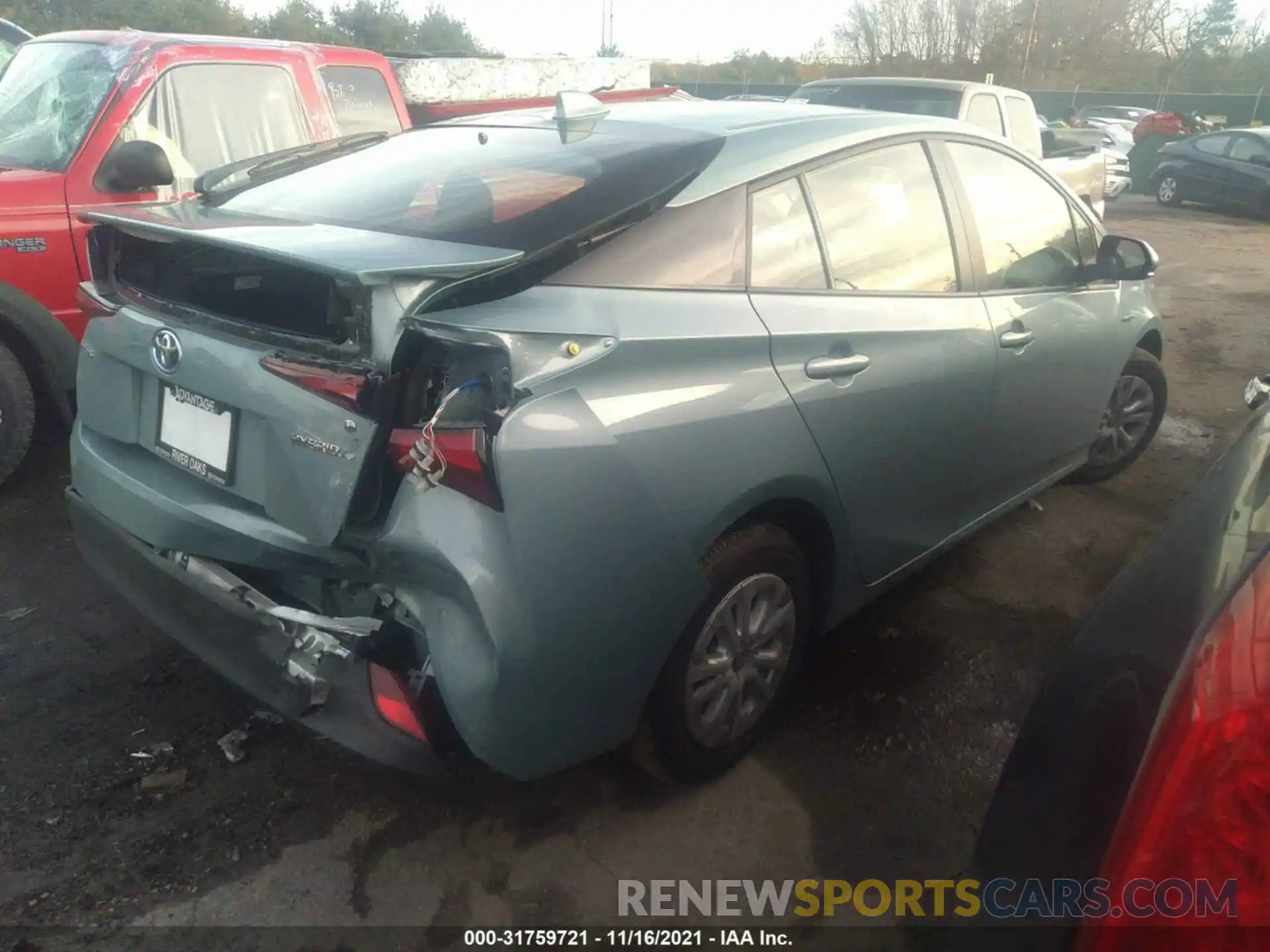 4 Photograph of a damaged car JTDKAMFU5M3133395 TOYOTA PRIUS 2021