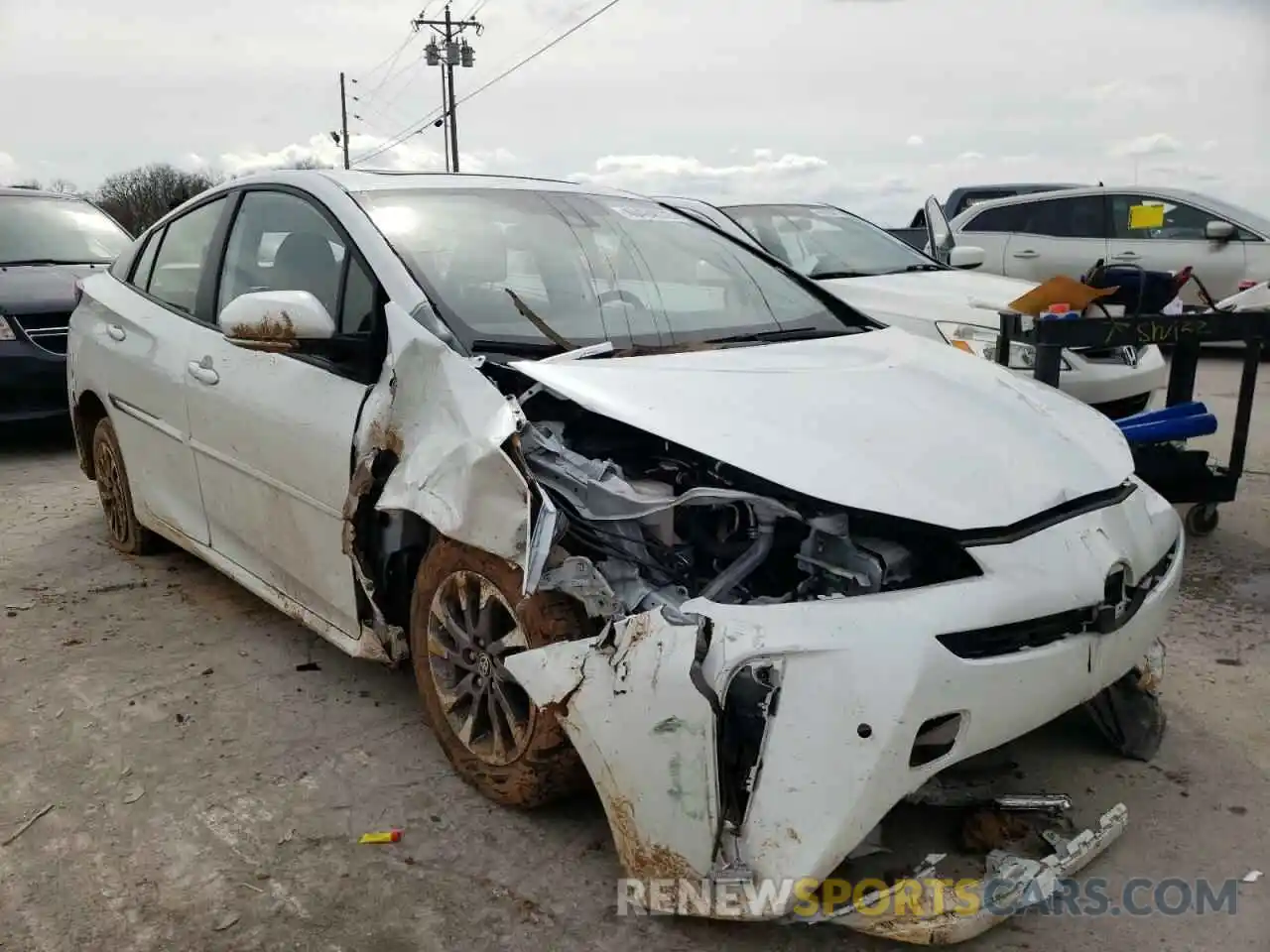 1 Photograph of a damaged car JTDKAMFU5M3133915 TOYOTA PRIUS 2021