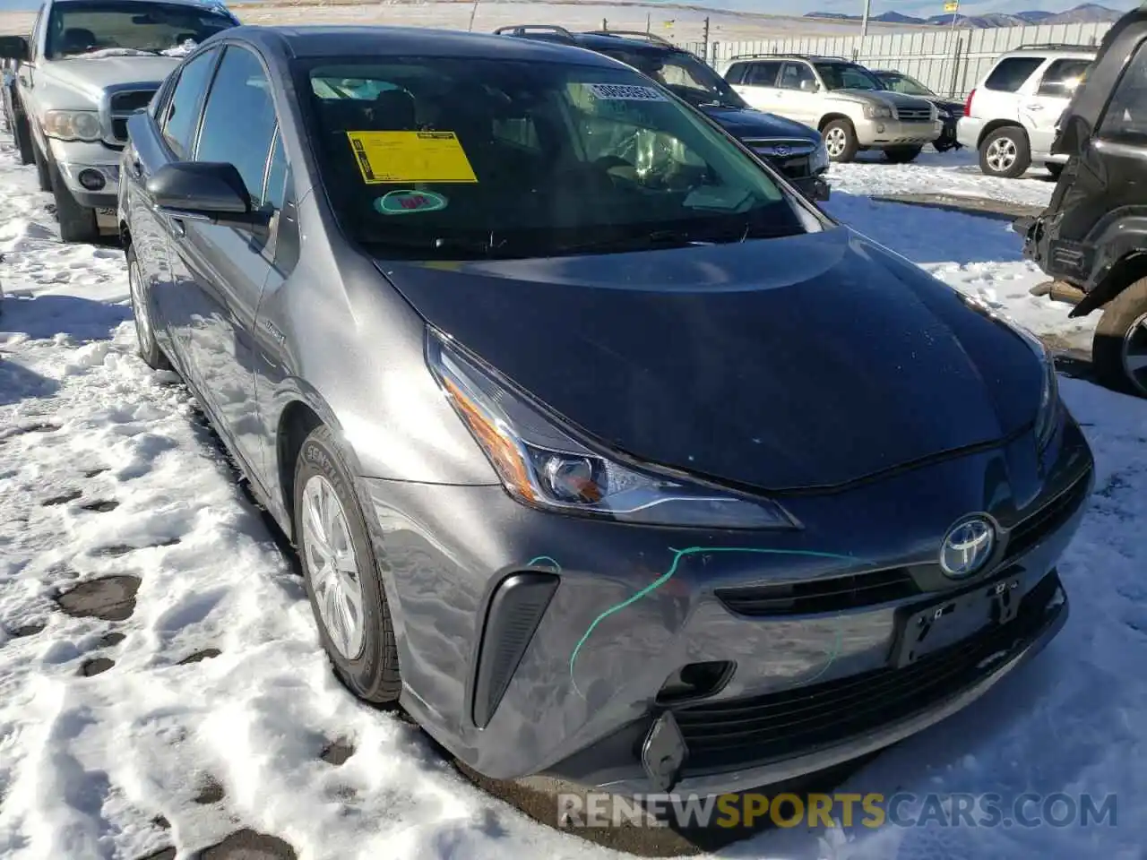 1 Photograph of a damaged car JTDKAMFU5M3140086 TOYOTA PRIUS 2021