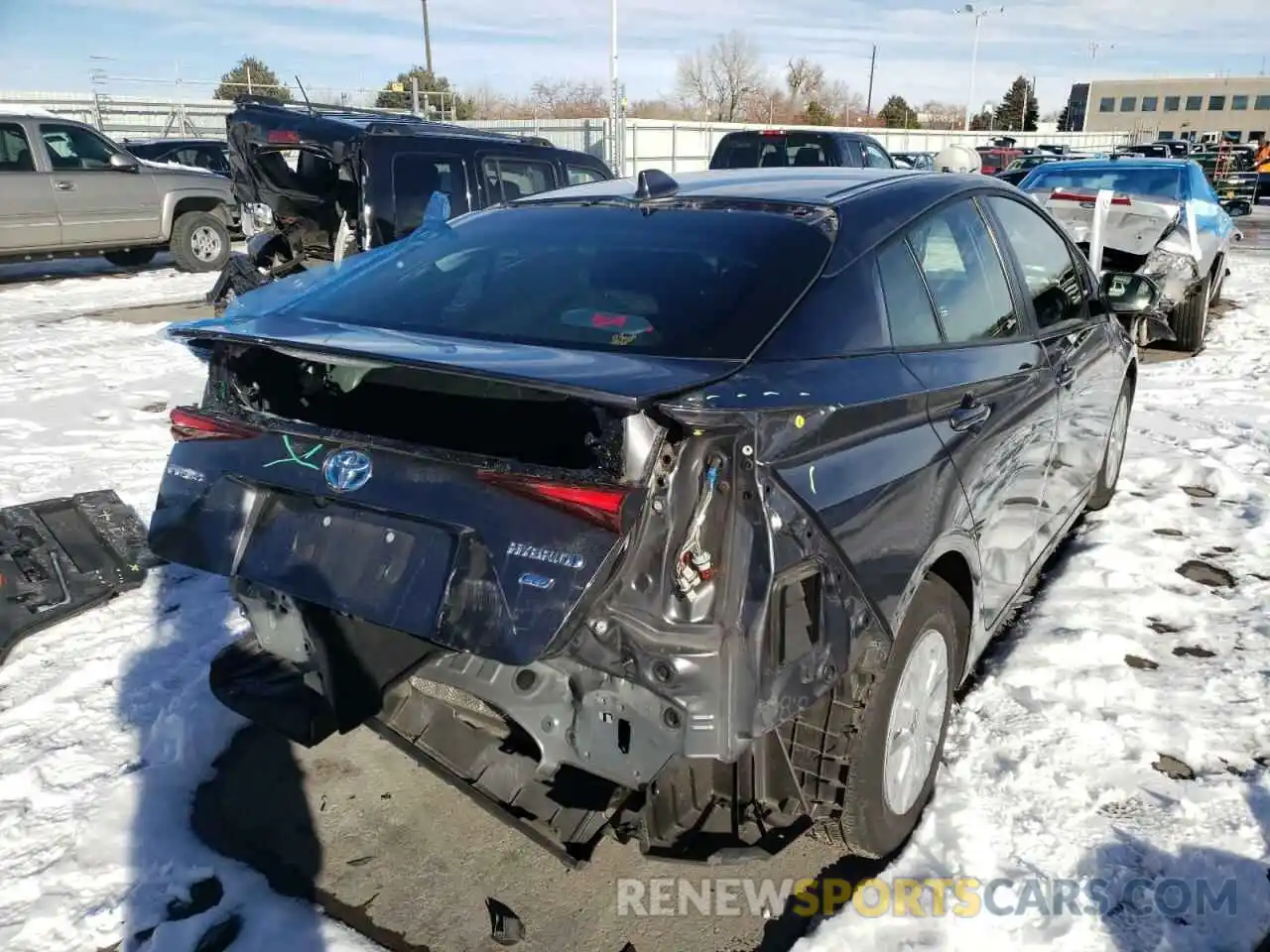 4 Photograph of a damaged car JTDKAMFU5M3140086 TOYOTA PRIUS 2021