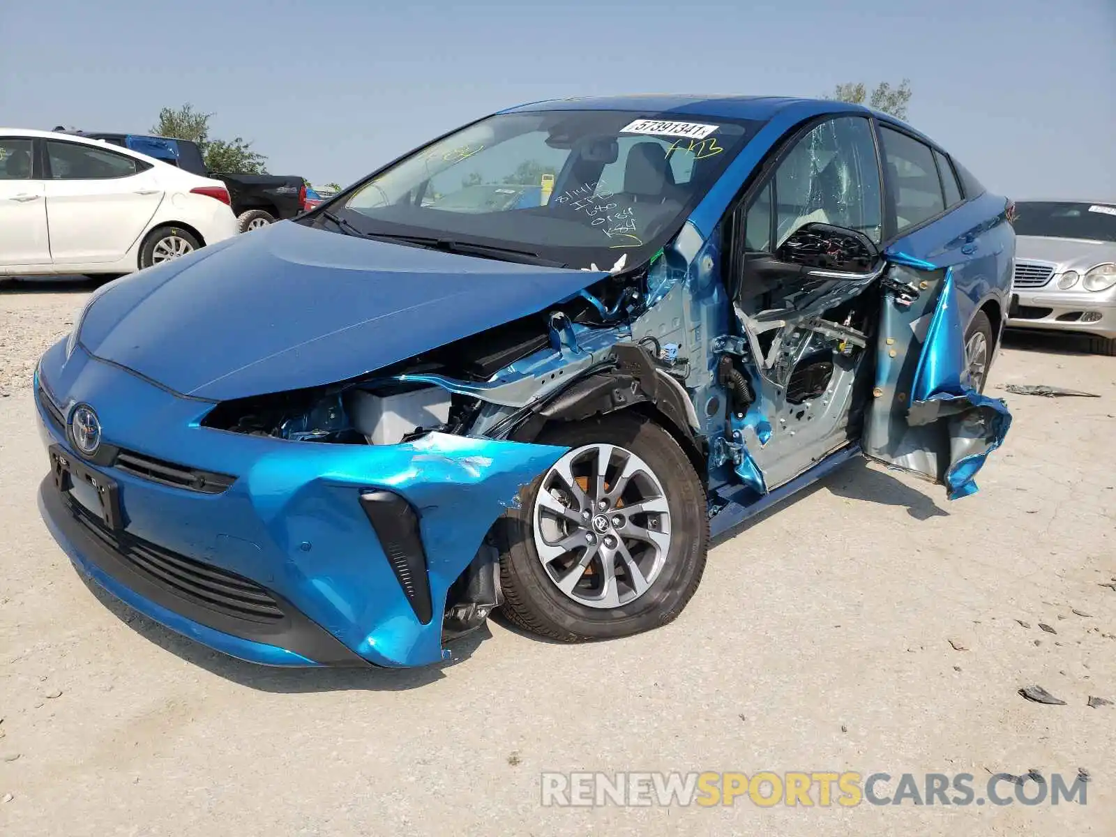 2 Photograph of a damaged car JTDKAMFU5M3140184 TOYOTA PRIUS 2021